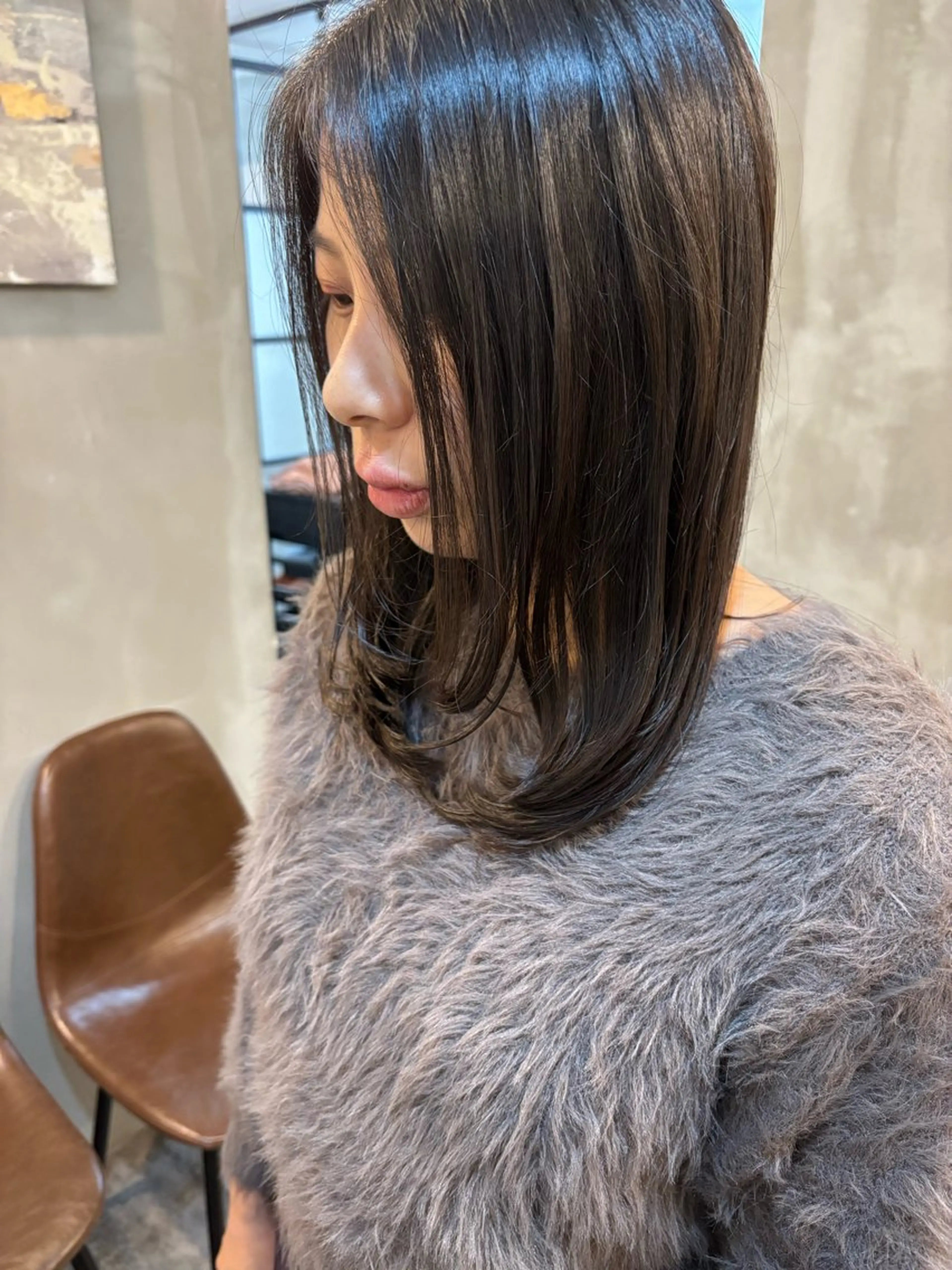 ミディアム 磯野 成基のヘアスタイル