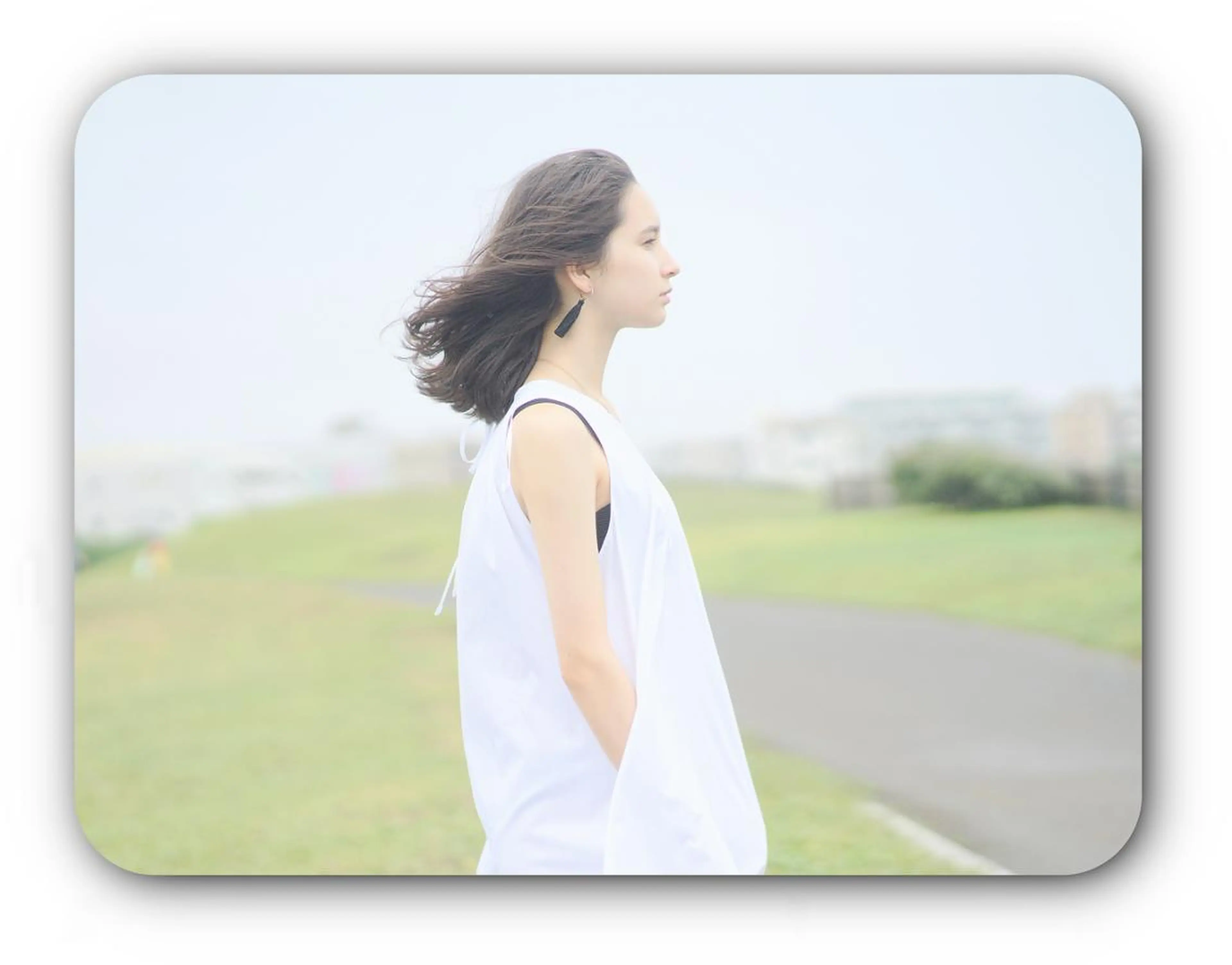 セミロング カラー 黒髪 ブルーカラー ブルーブラック デート ヨシンモリ N° anfeel 渋谷🪞🫧のヘアスタイル