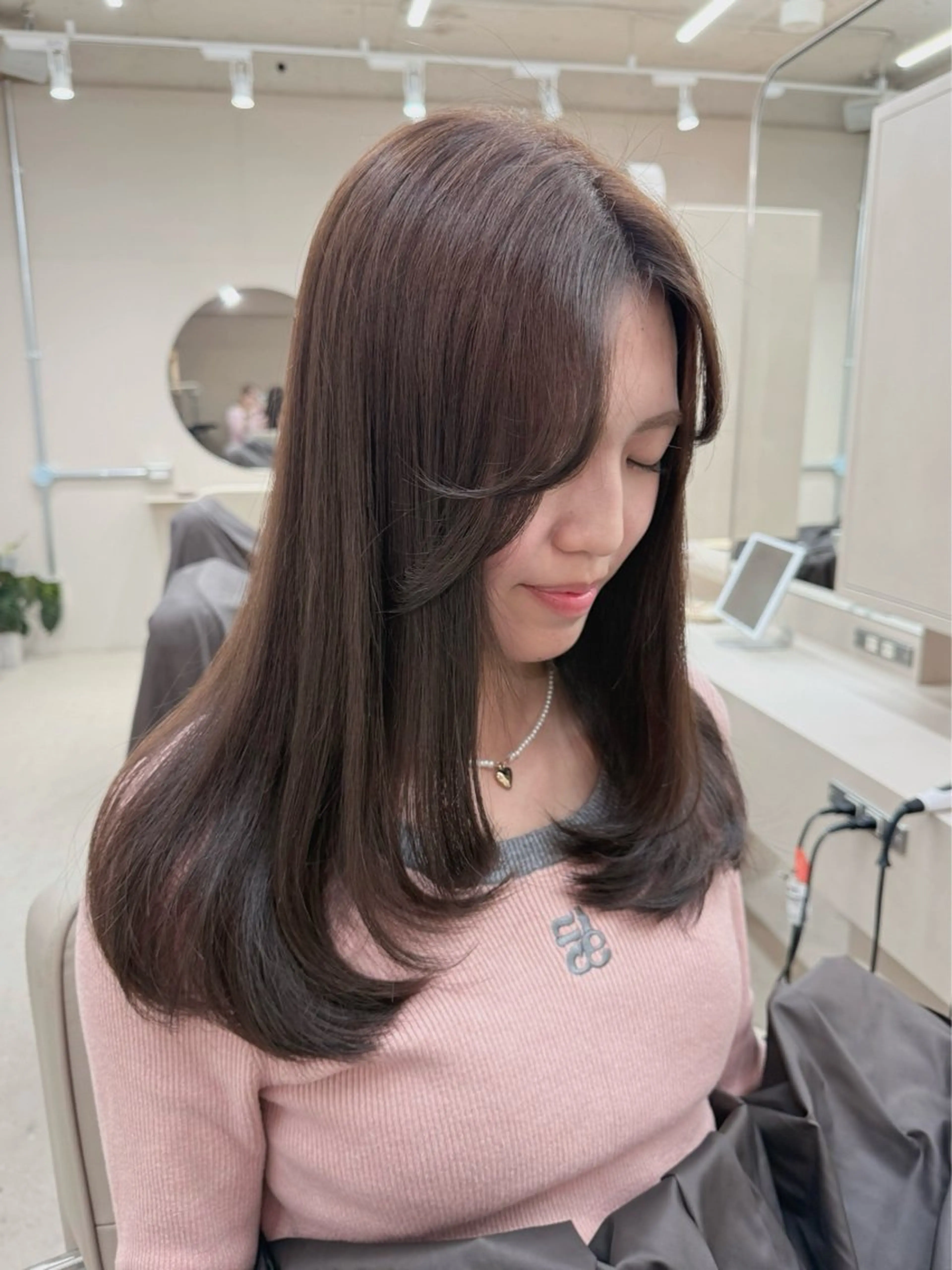 ロング カラー レイヤーカット ちえみ/ ボブ・ショート募集中のヘアスタイル