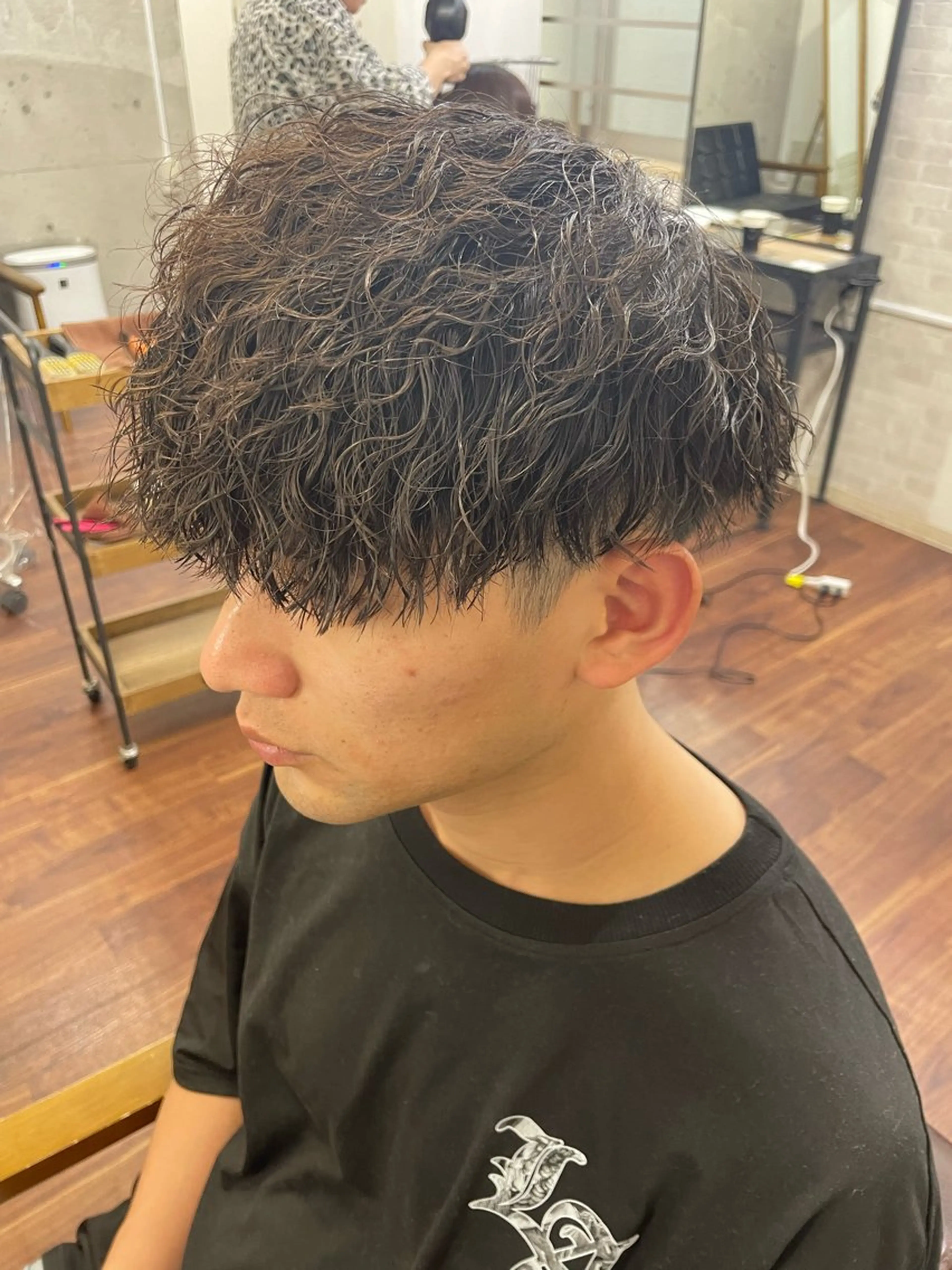 パーマ メンズ マッシュ メンズパーマ ツイストスパイラルパーマ スパイラルパーマ RITSUKI横浜 メンズ特化😎のヘアスタイル