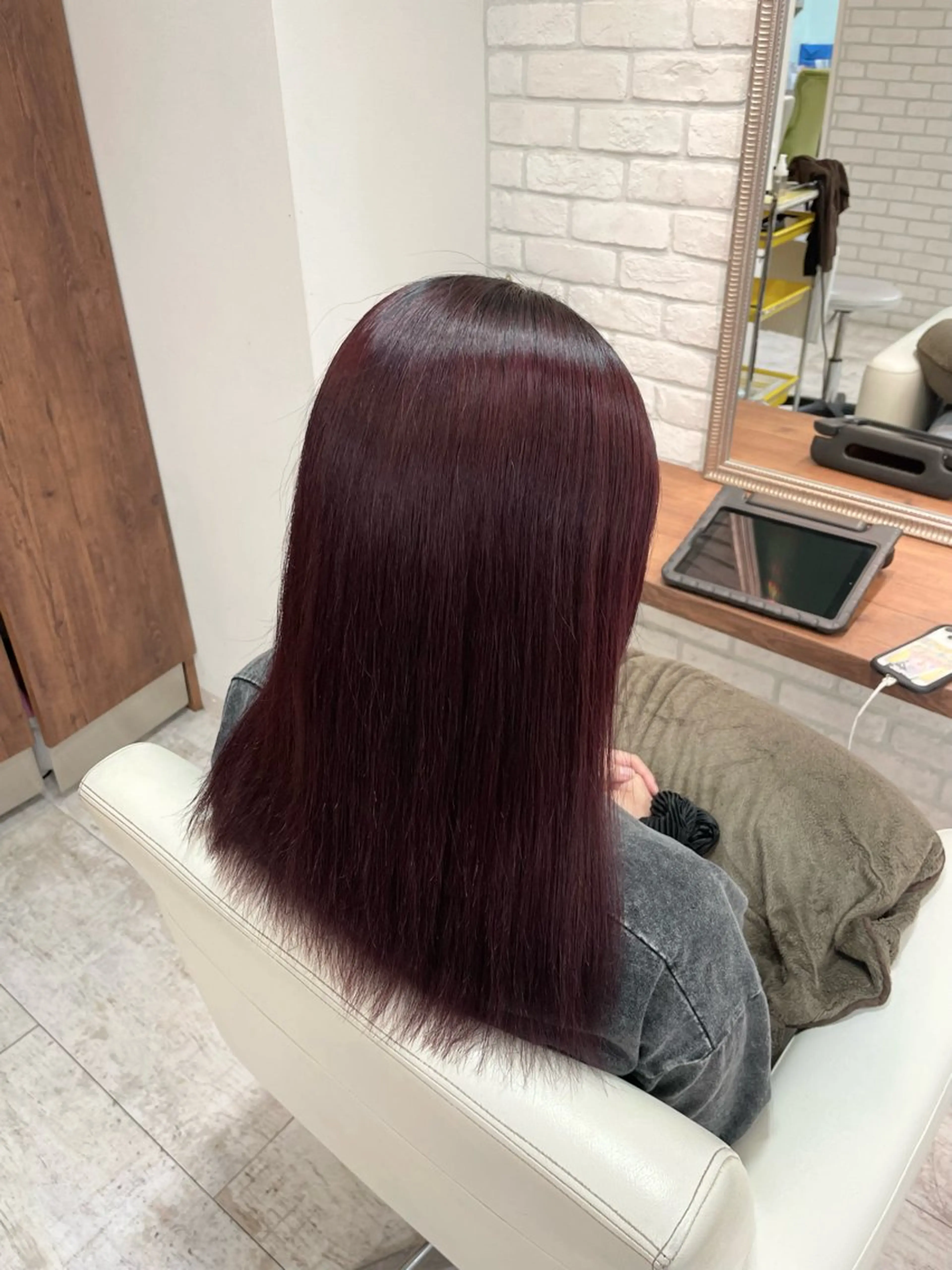 セミロング カラー カット ヘアカラー トリートメント ダブルカラー/ レイヤー🍒齋藤 澪のヘアスタイル