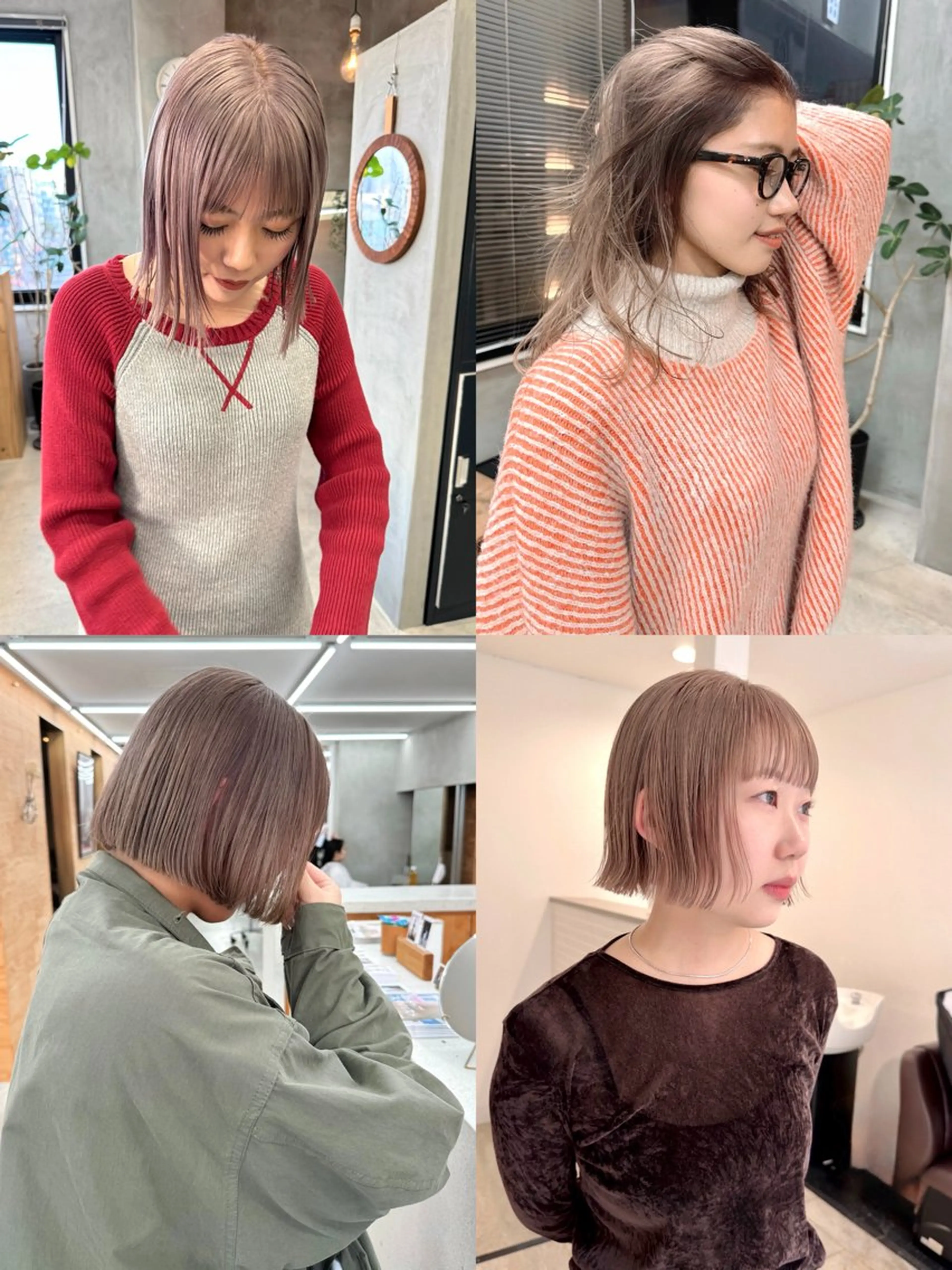 ショート カラー ベージュカラー ブリーチ ボブ カット ヘアカラー トリートメント Kaito🐶/ デザイン/レイヤーのヘアスタイル