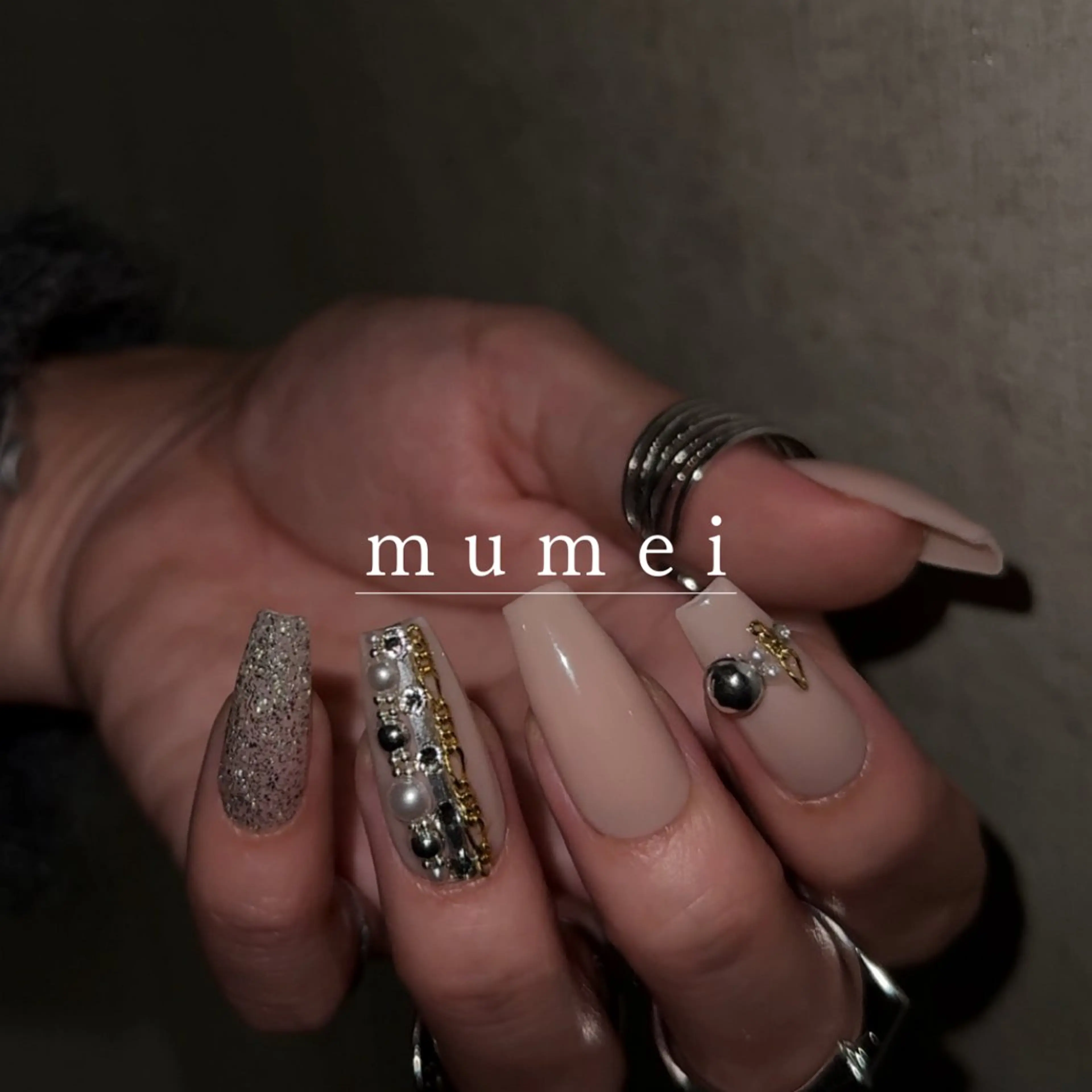 ネイル キラキラネイル ハンドネイル mumei _ NATSUMIのネイルデザイン