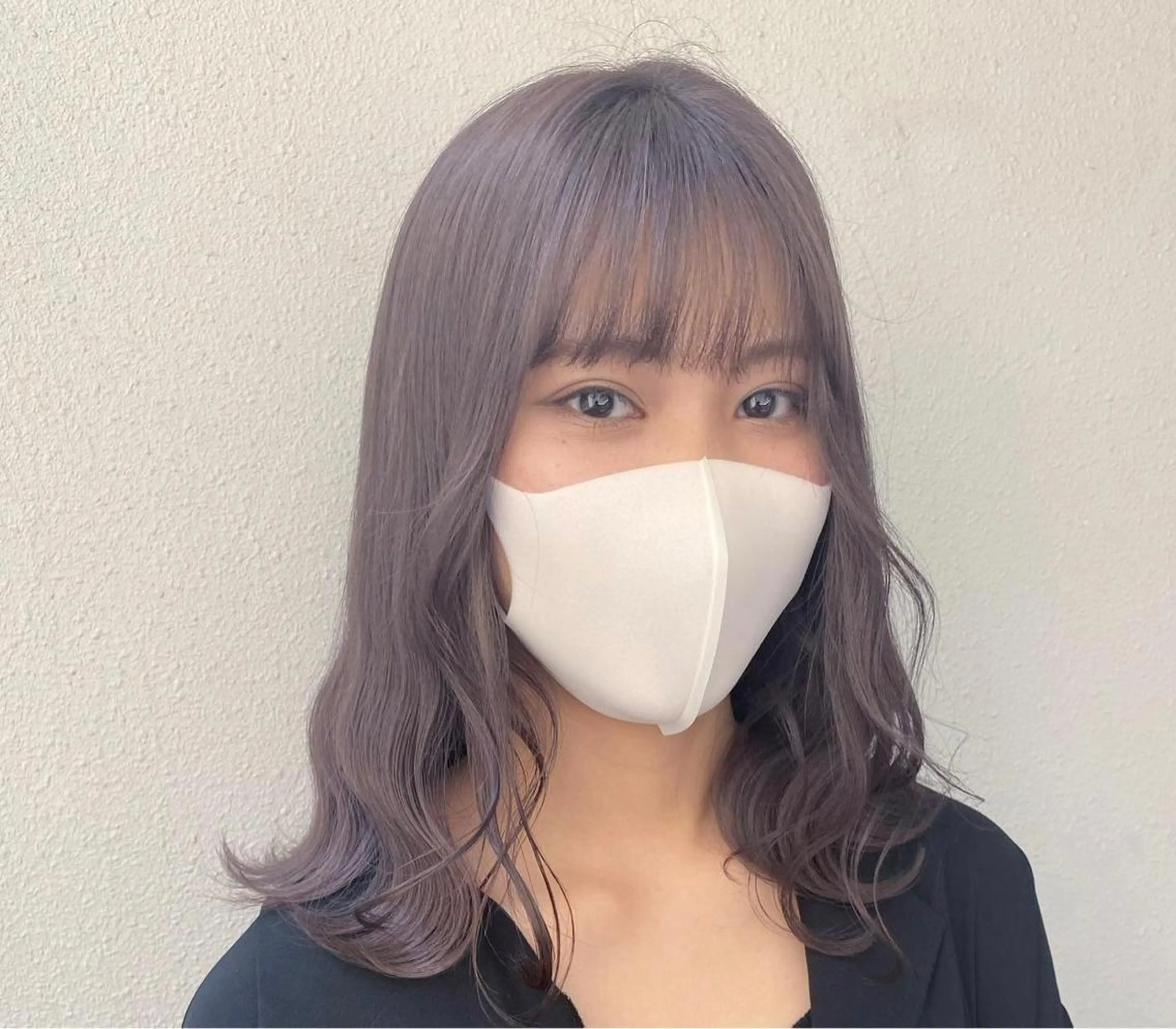 ロング カラー ラベンダーカラー 遠藤沙也加 /レイヤーカットのヘアスタイル