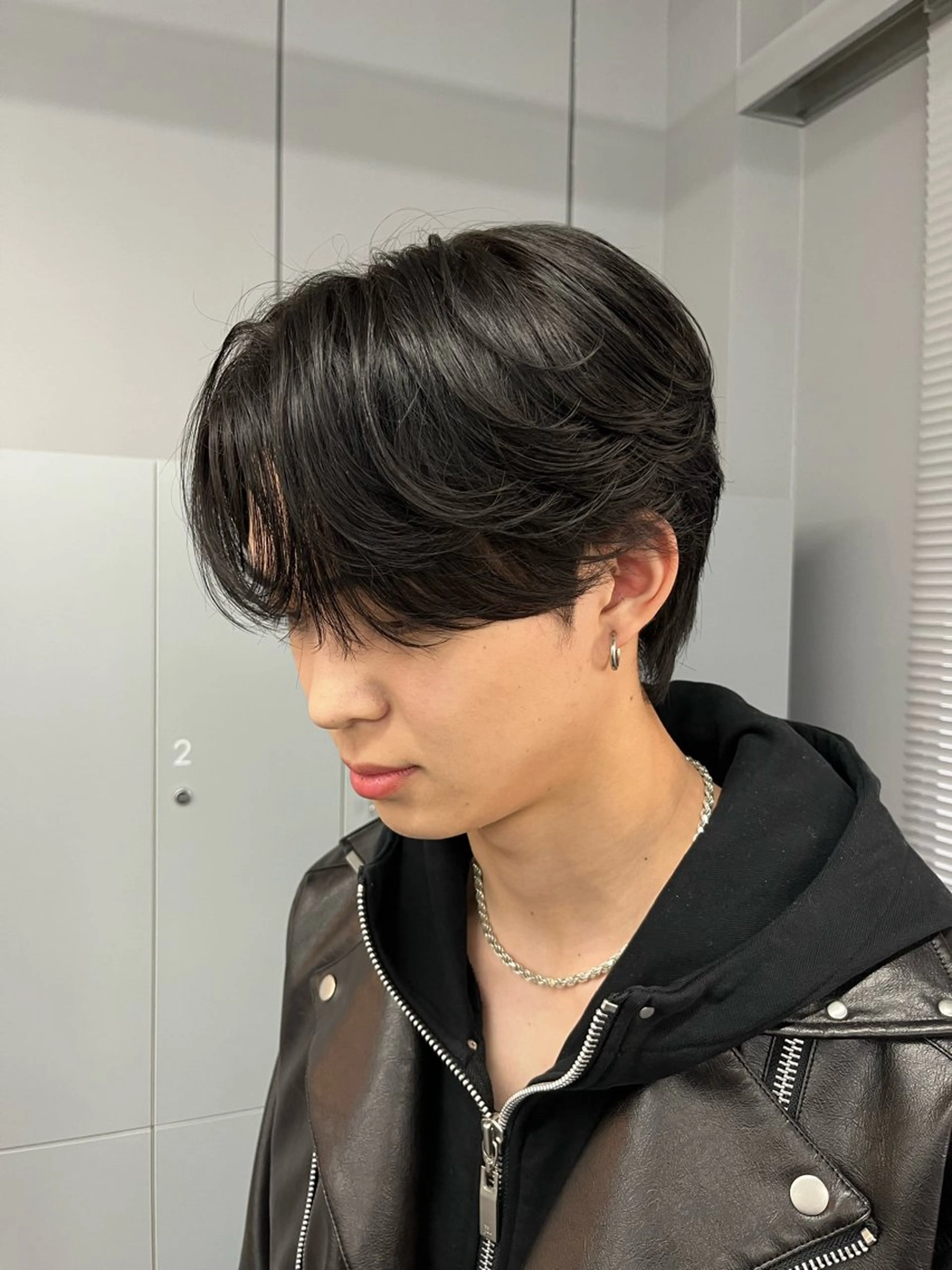 メンズ センターパート カット NARE所属・アイカ🐺 ナチュラル韓国ヘアのヘアスタイル