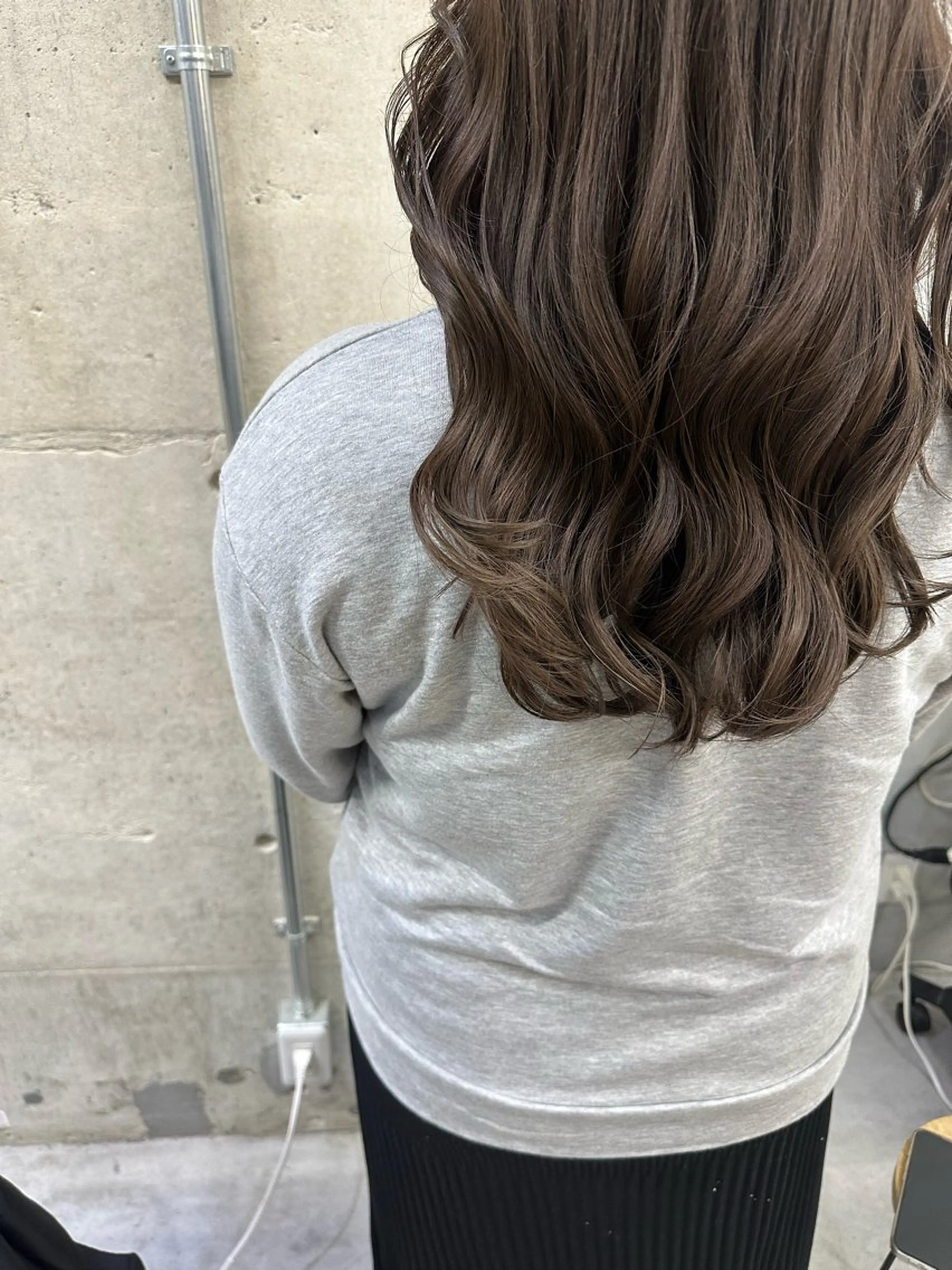 セミロング カラー ヘアカラー MUKU ひかるのヘアスタイル