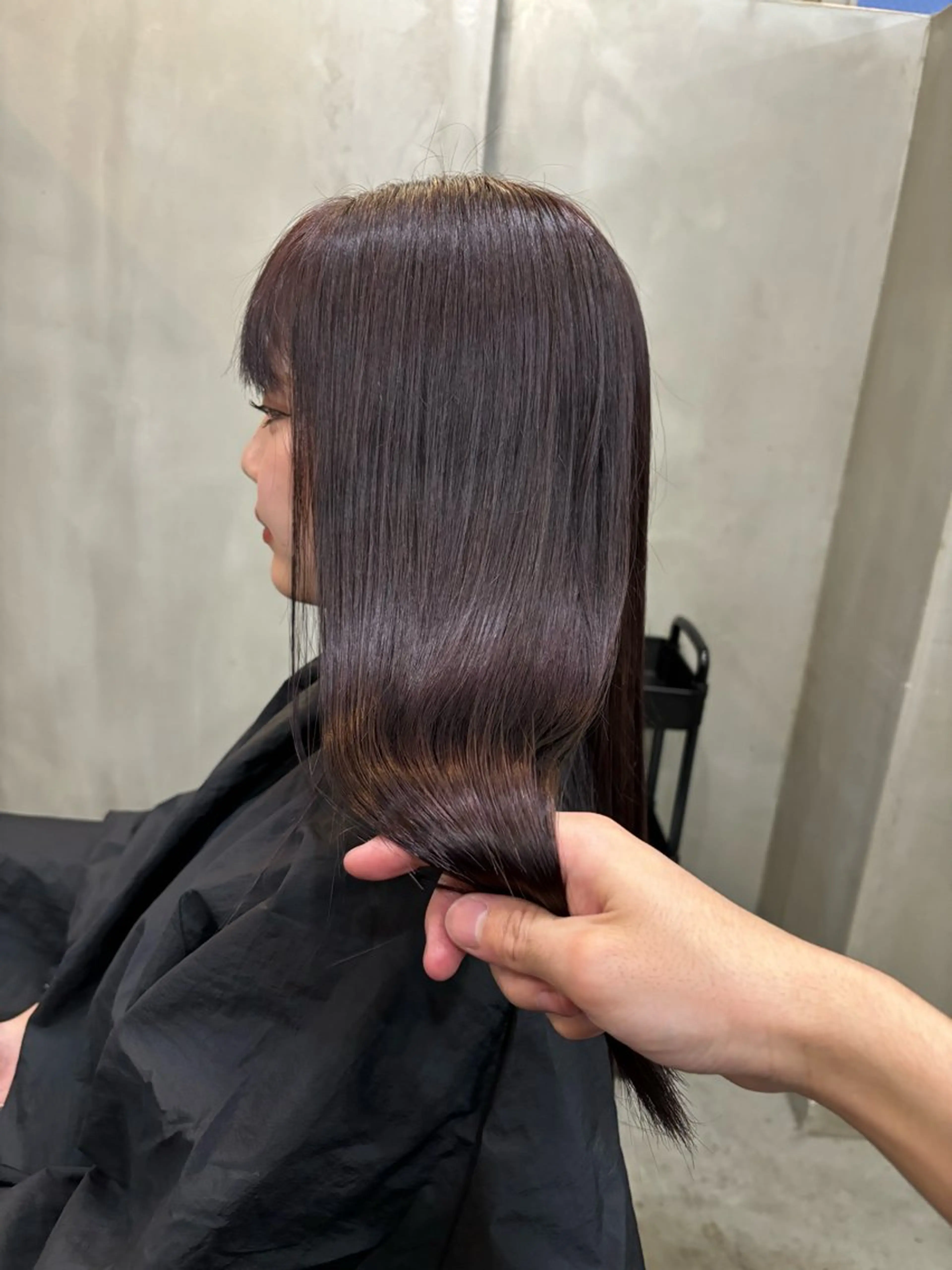 セミロング カラー パープルカラー ヘアカラー 中園康 /カラー/ブリーチのヘアスタイル