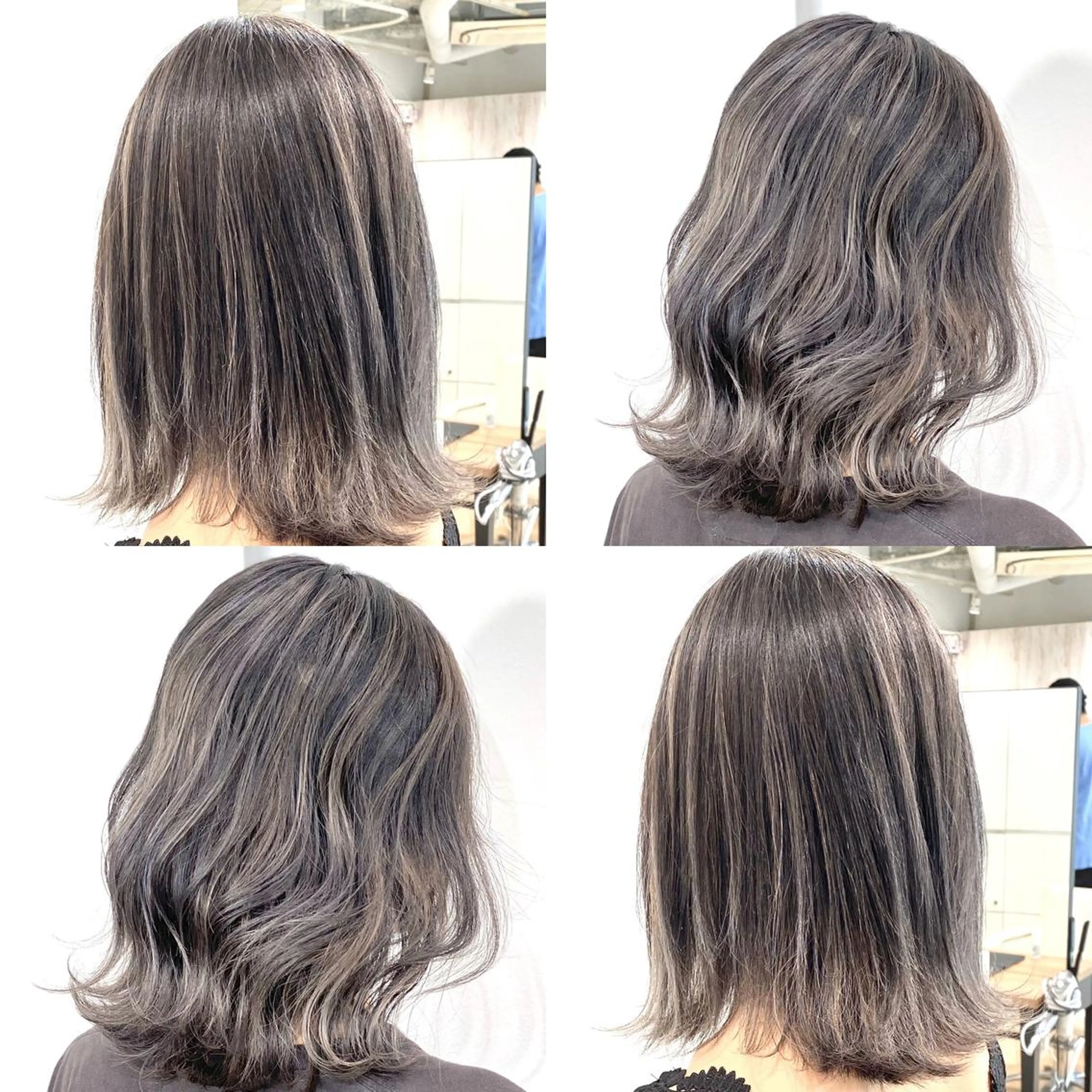 ミディアム カラー 🌙HIZUKI🌙 ハイトーン 艶髪のヘアスタイル
