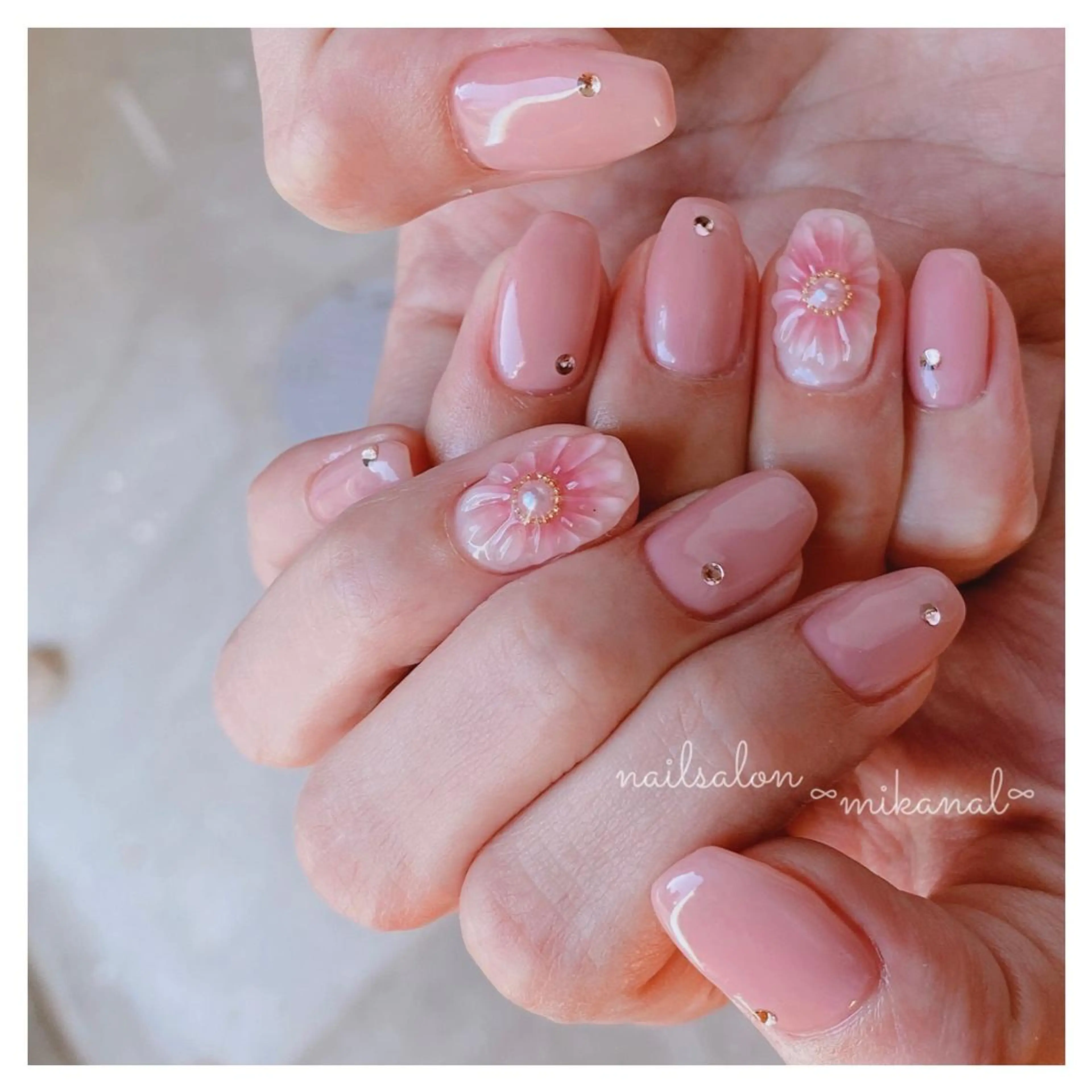 ネイル ハンドネイル nailsalon ∞ ﾐｶﾅﾙ ∞のネイルデザイン