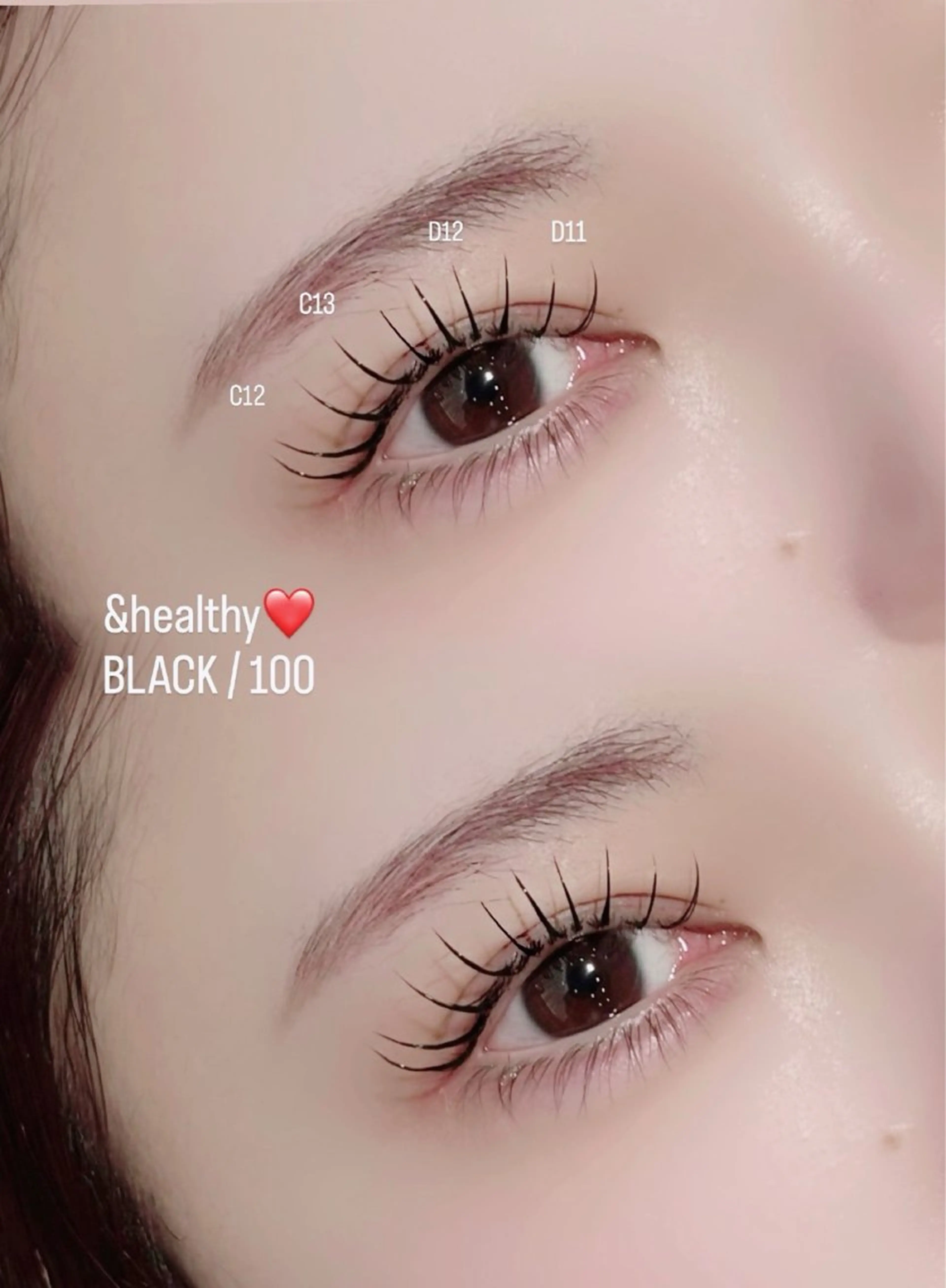 大幅値下げ⸜❤︎⸝まつ毛エクステ.アンドヘルシー100本【オフ無料、コーティング仕上げ付き✨️】の写真