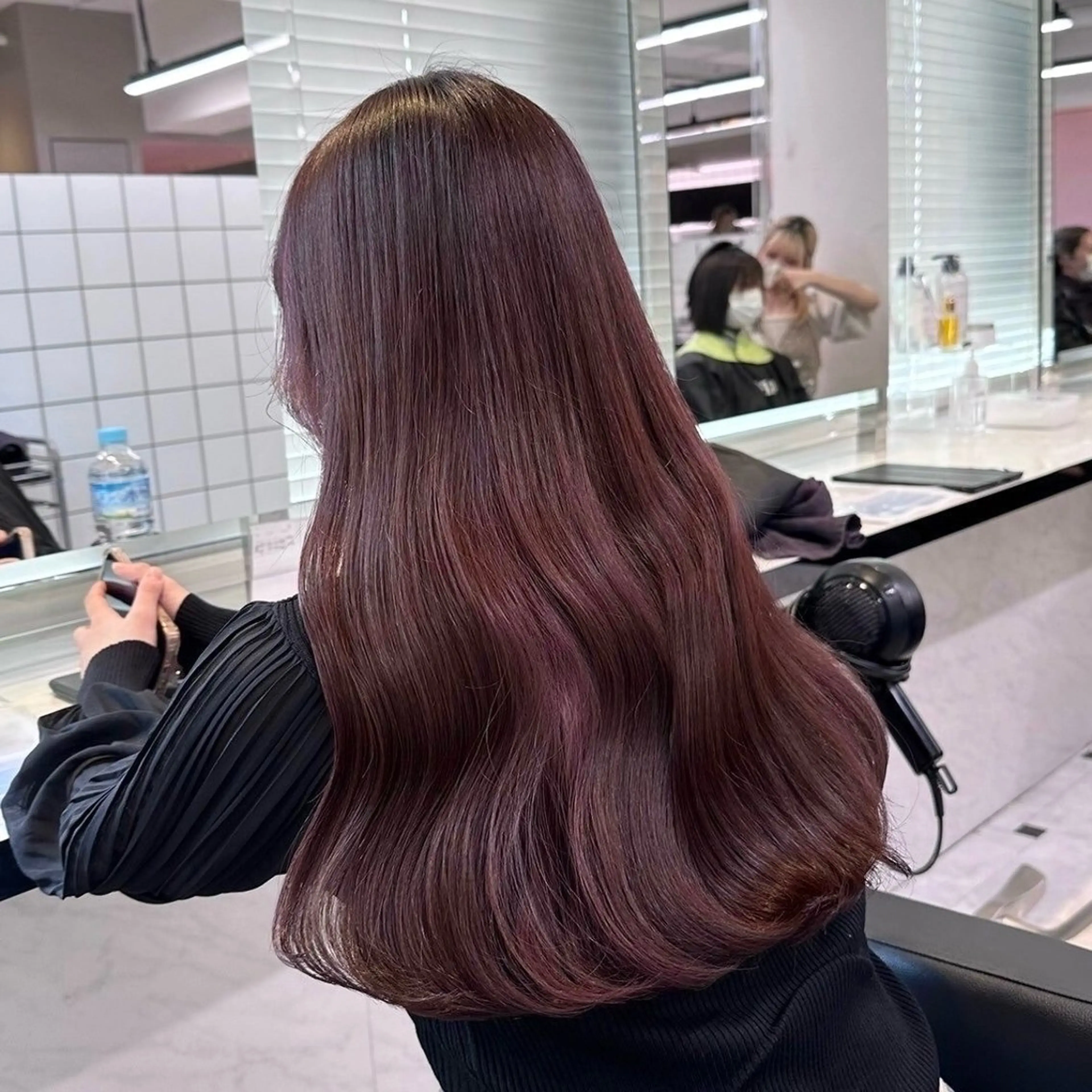 ロング カラー ヘアアレンジ ヘアカラー ヘアセット 🫧‪🎀うる艶暖色 🏹Nanako🎀のヘアスタイル