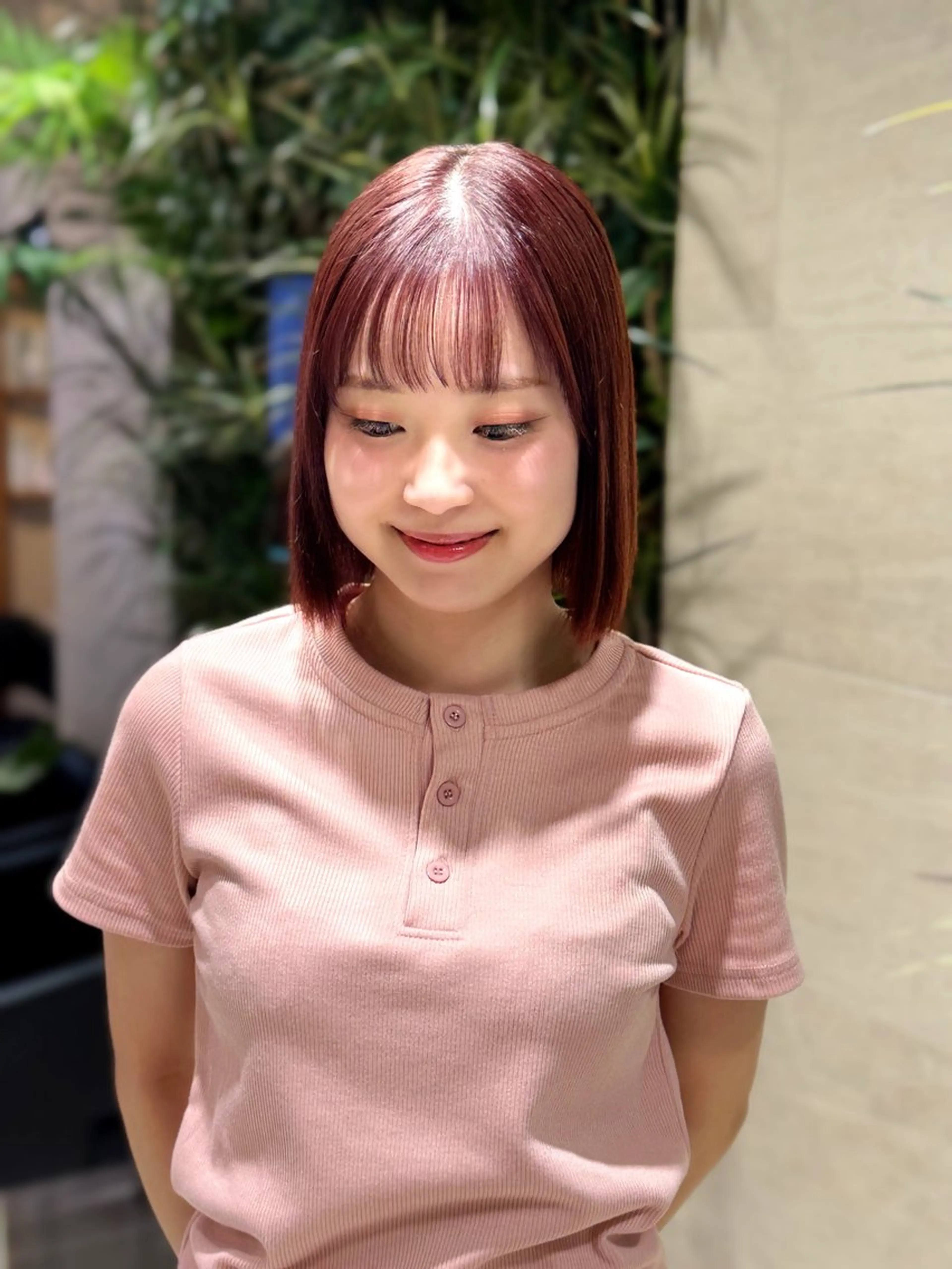 ショート ボブ 暖色/レイヤーカット /艶髪/髪質改善/のマツエク・マツパデザイン