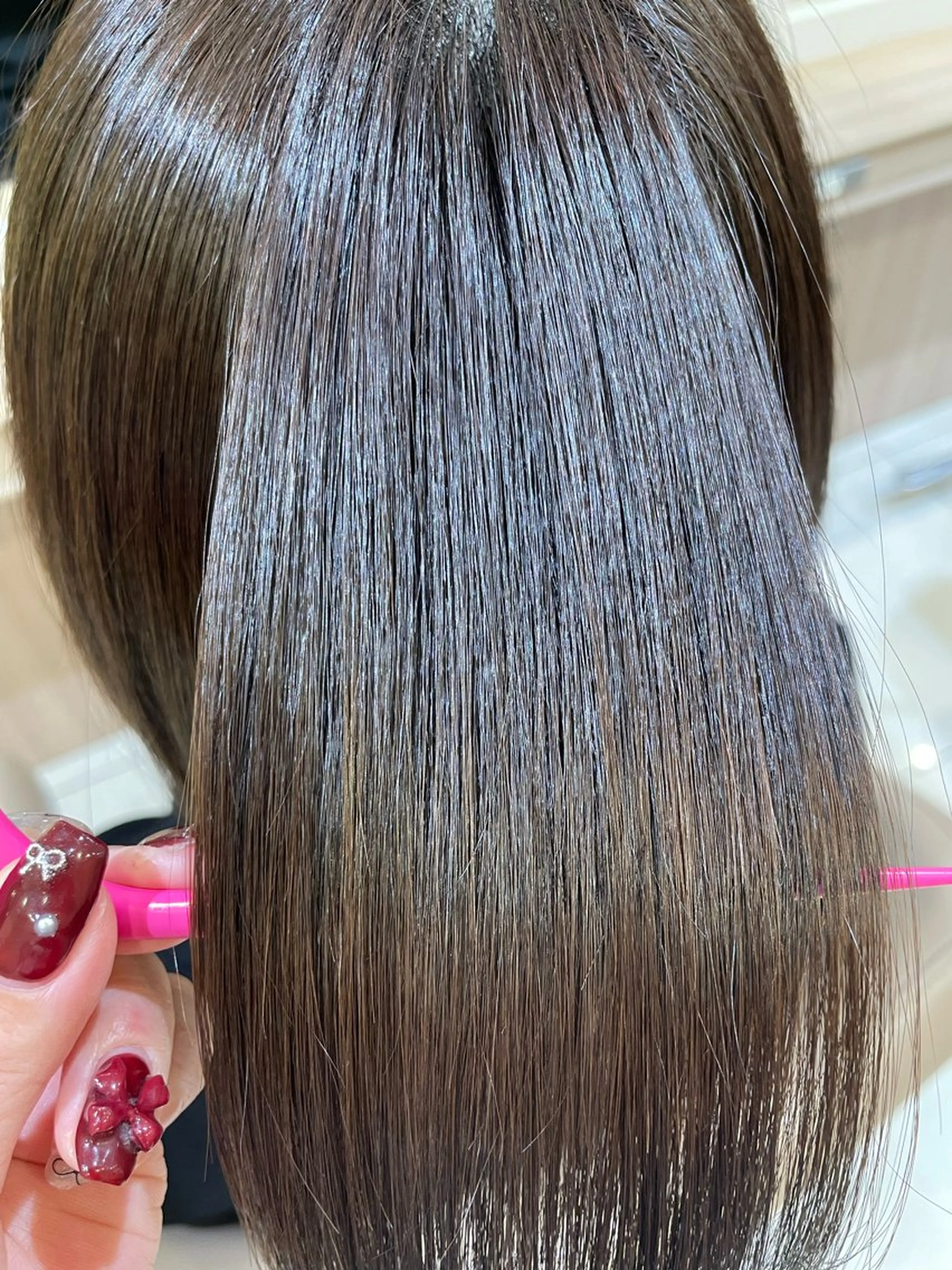 ミディアム パーマ カット 縮毛矯正 トリートメント 韓国ヘアメイク🎀/ 縮毛矯正✨山本媛香のヘアスタイル