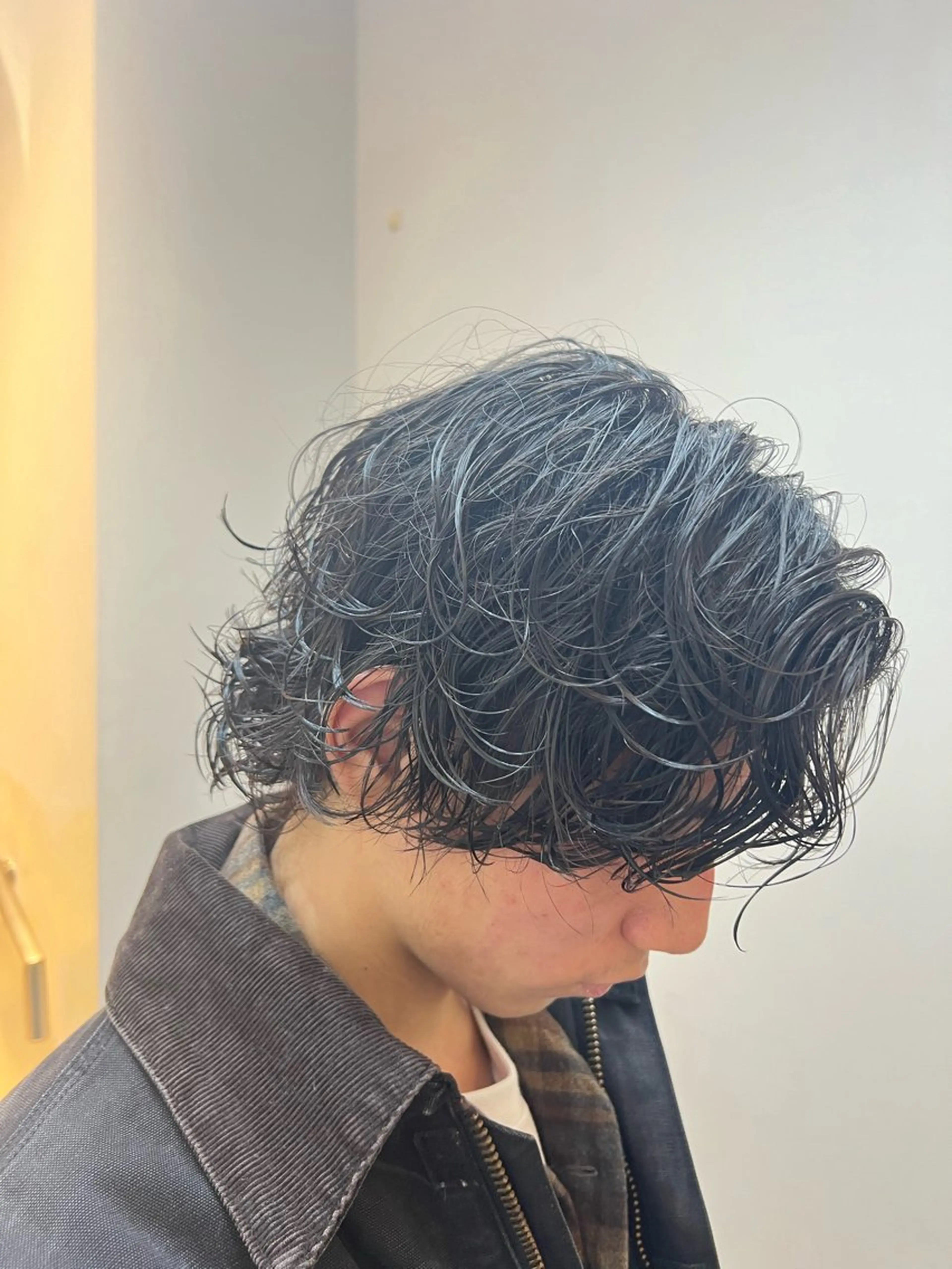 ミディアム ケンシロウ メンズパーマ特化⭕️のヘアスタイル