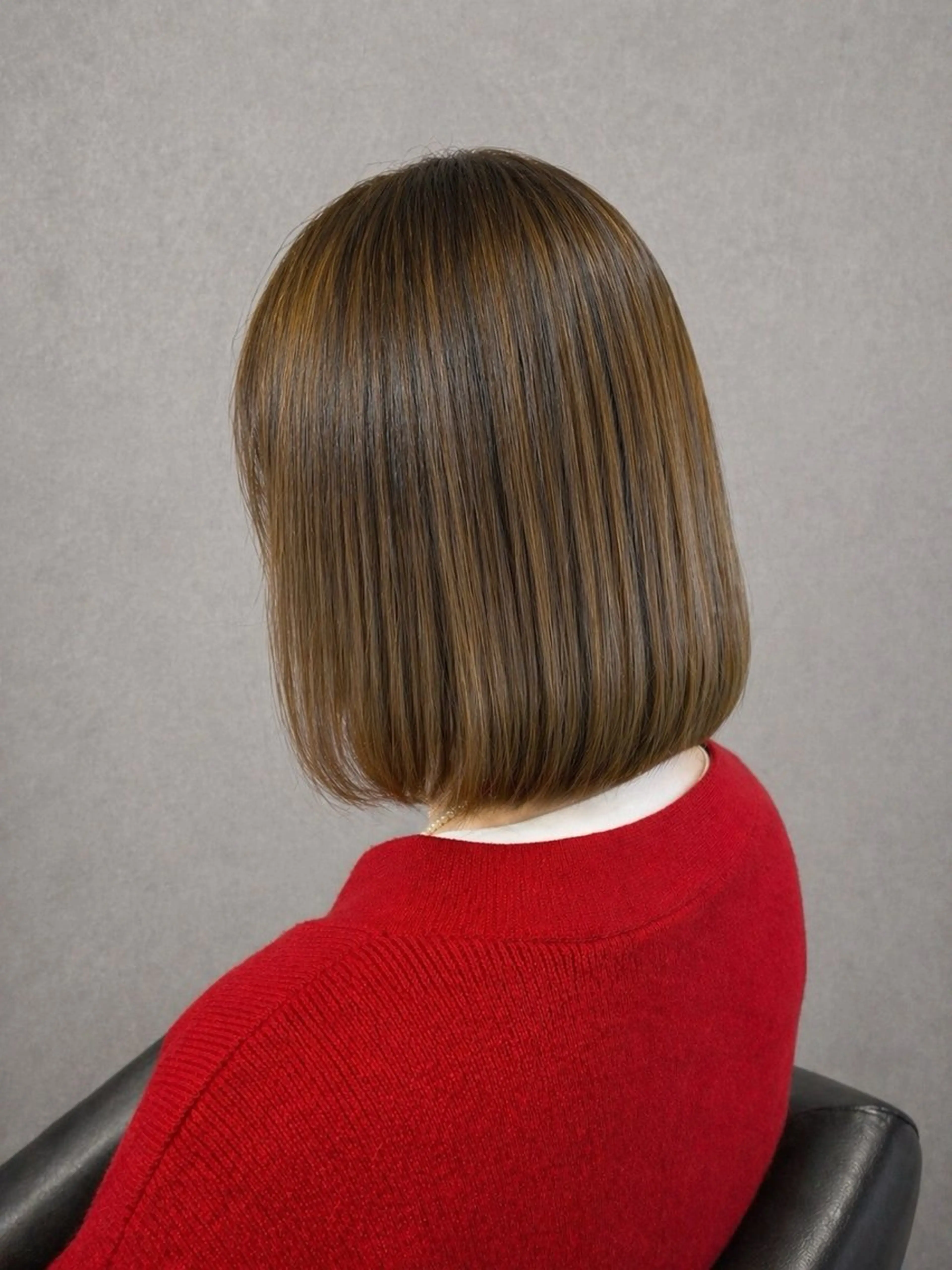 セミロング カラー ヘアカラー トリートメント Meg/艶髪カラー× 髪質改善/中崎町のヘアスタイル