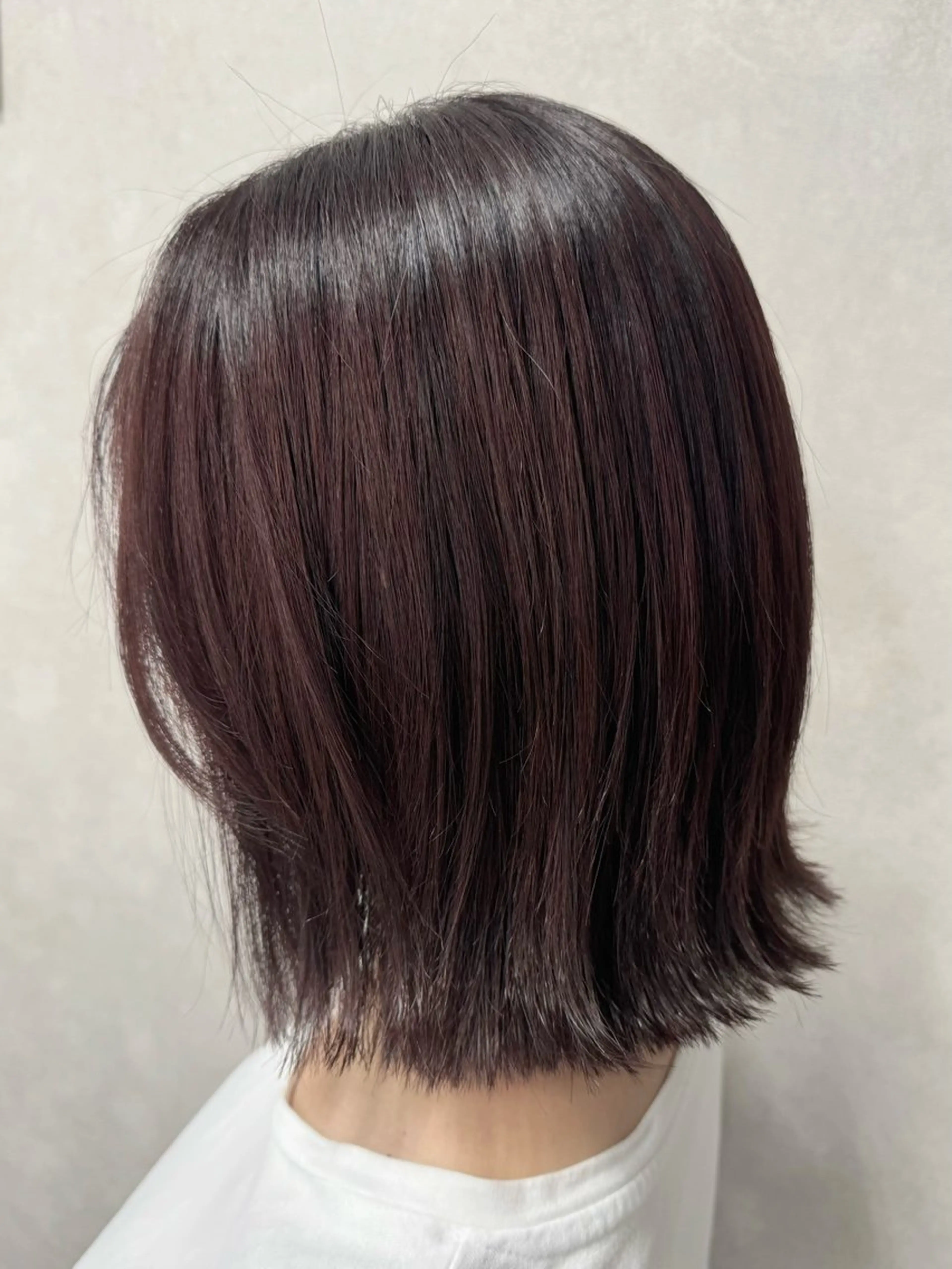 ミディアム カラー ブリーチなしカラー/ 韓国ヘア/モモ/横浜のヘアスタイル