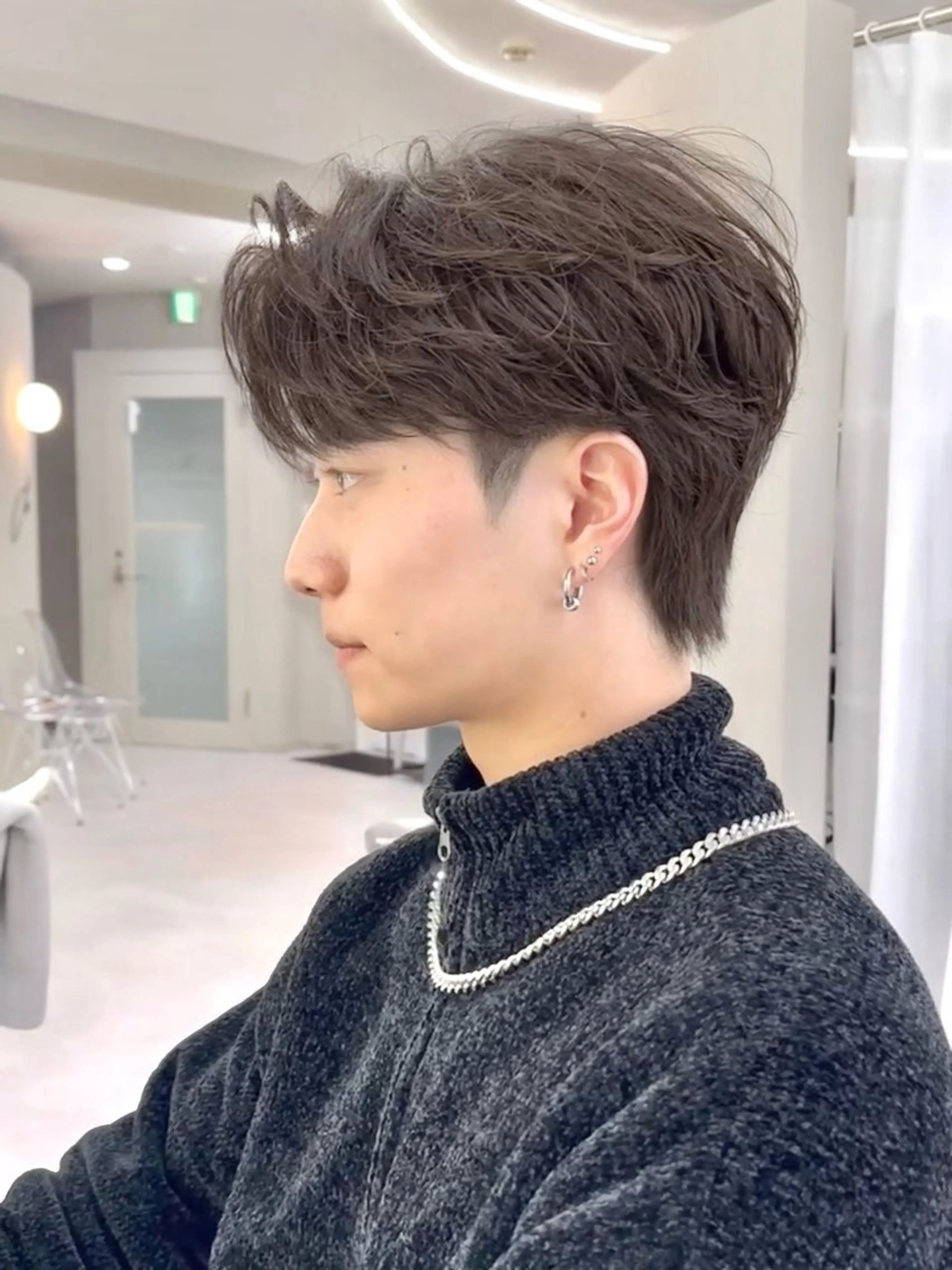 パーマ メンズ カット パーマ ショート/レイヤー /札幌/小山内のヘアスタイル