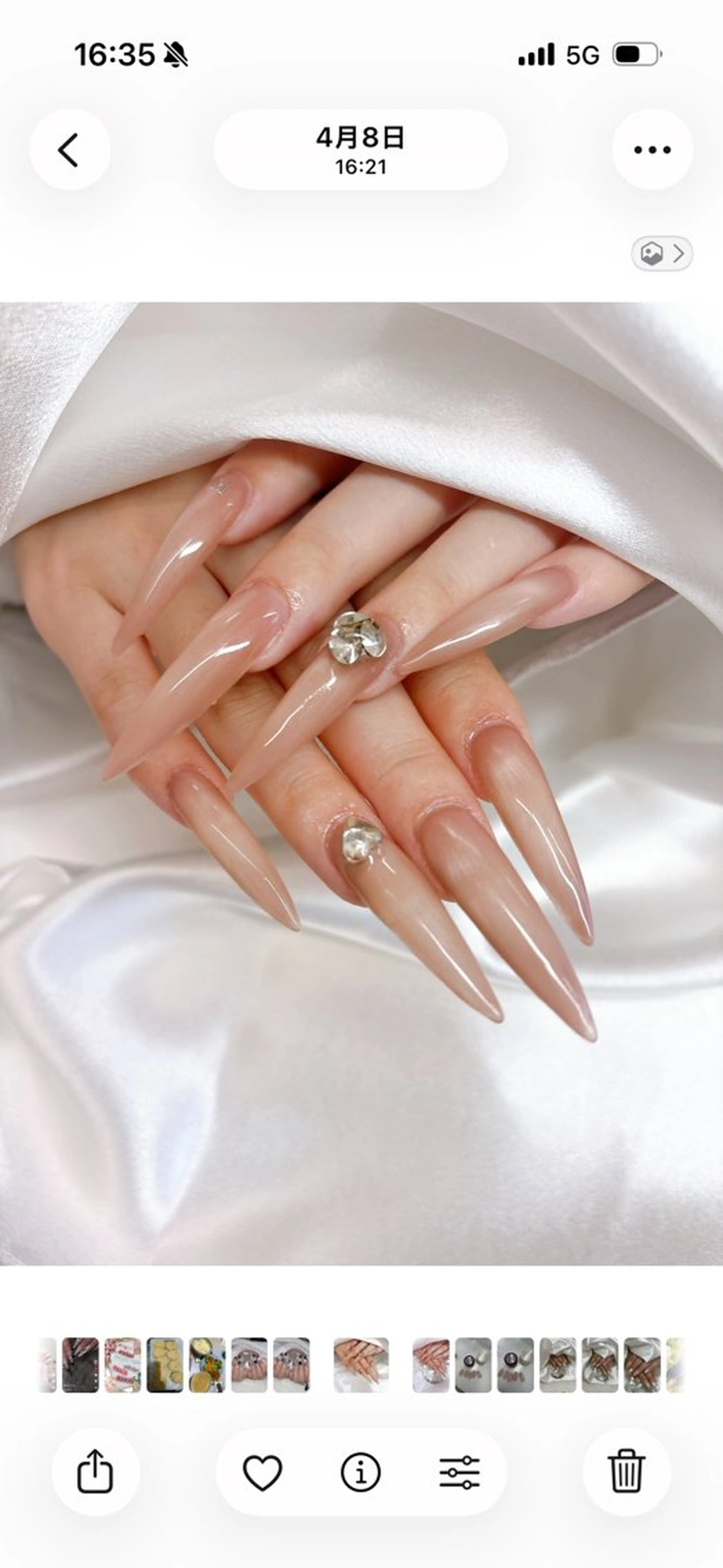 ネイル オーロラネイル フレンチネイル ジェルネイル 韓国ネイル マグネットネイル ハンドネイル Basic Kanonのネイルデザイン