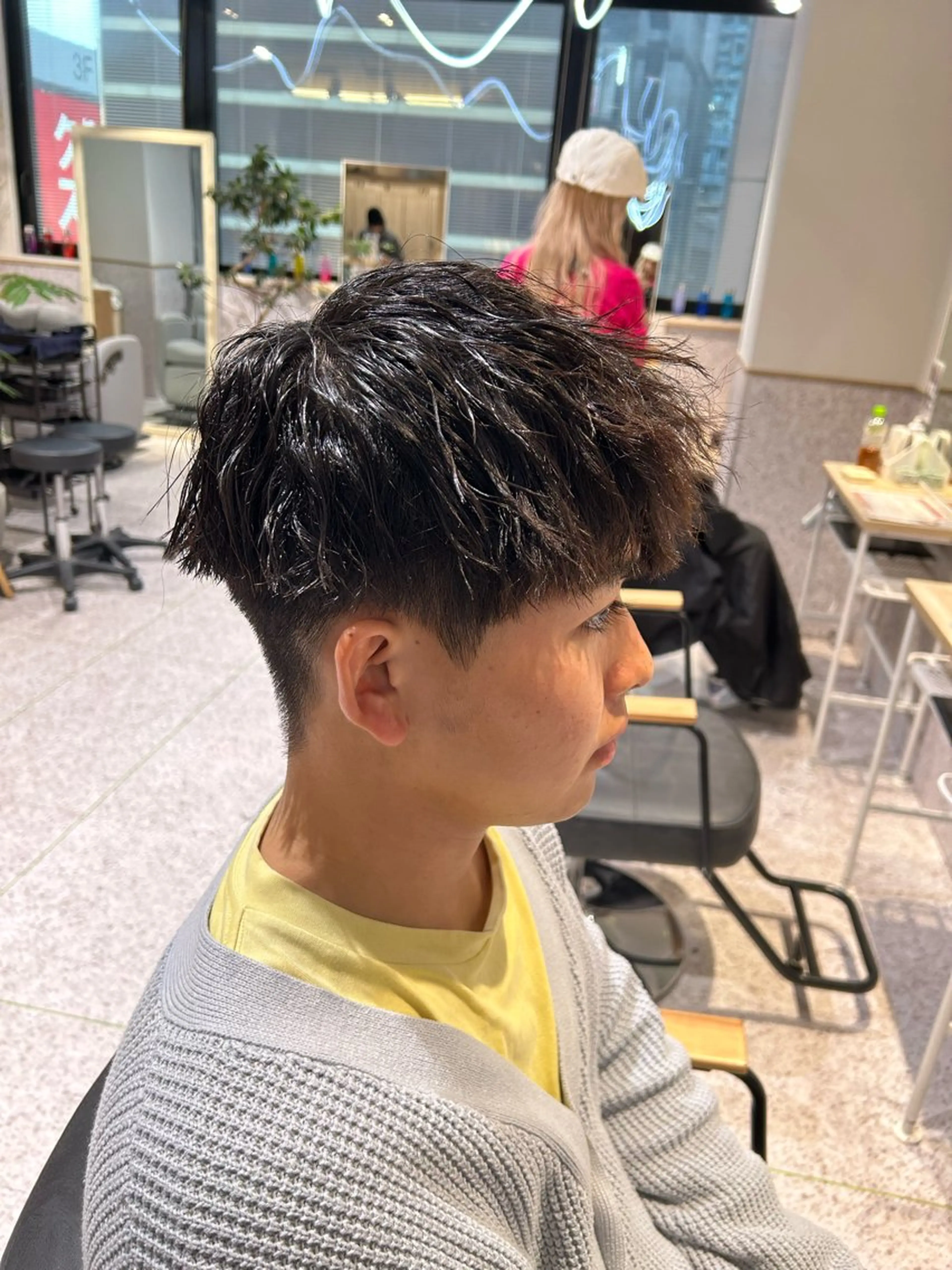 パーマ メンズ ♡ハイトーン★ ネイル/しの♡のヘアスタイル