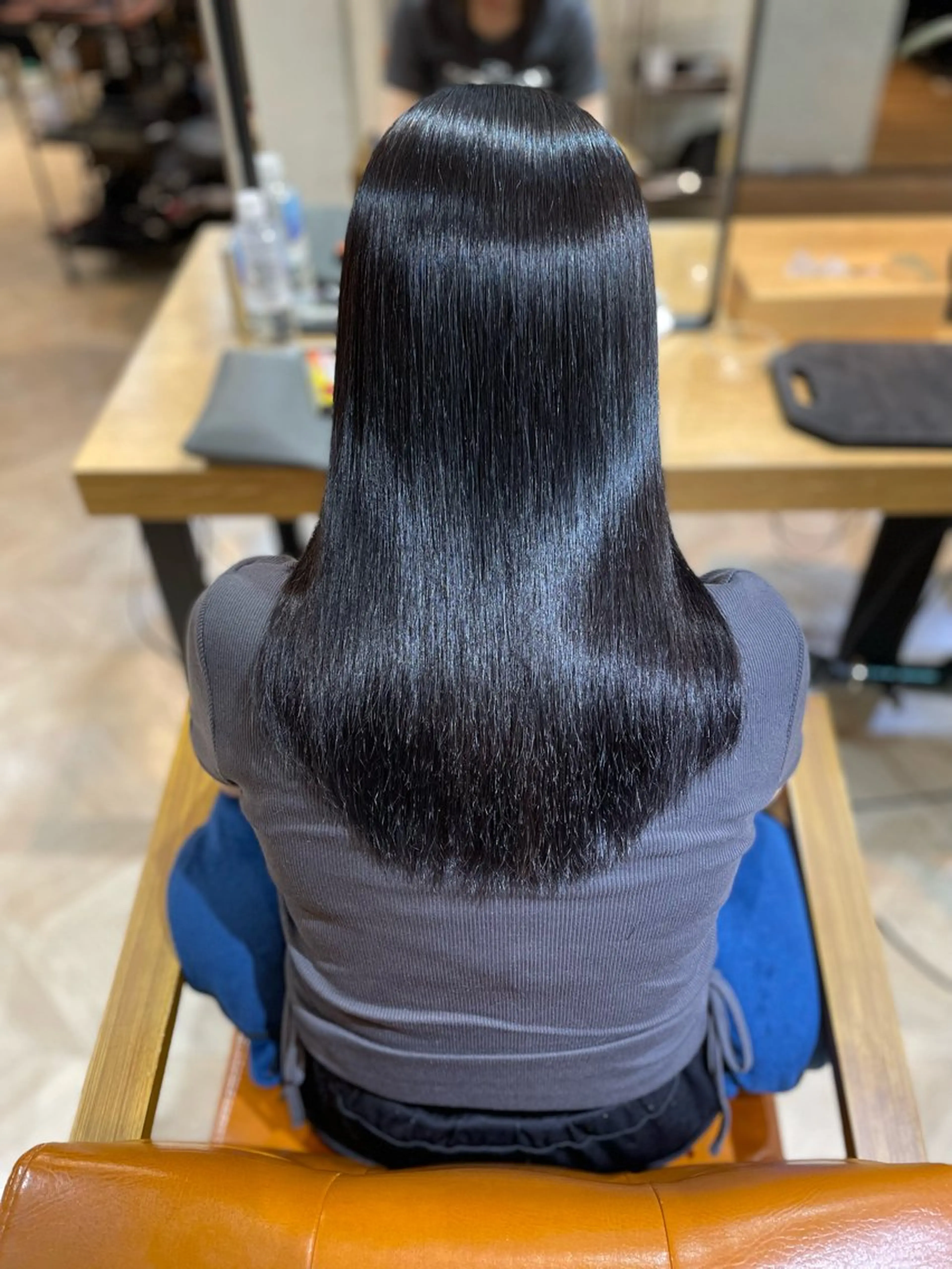 セミロング 縮毛矯正 ヘッドスパ 髪質改善/縮毛矯正 アンナ🍊のヘアスタイル