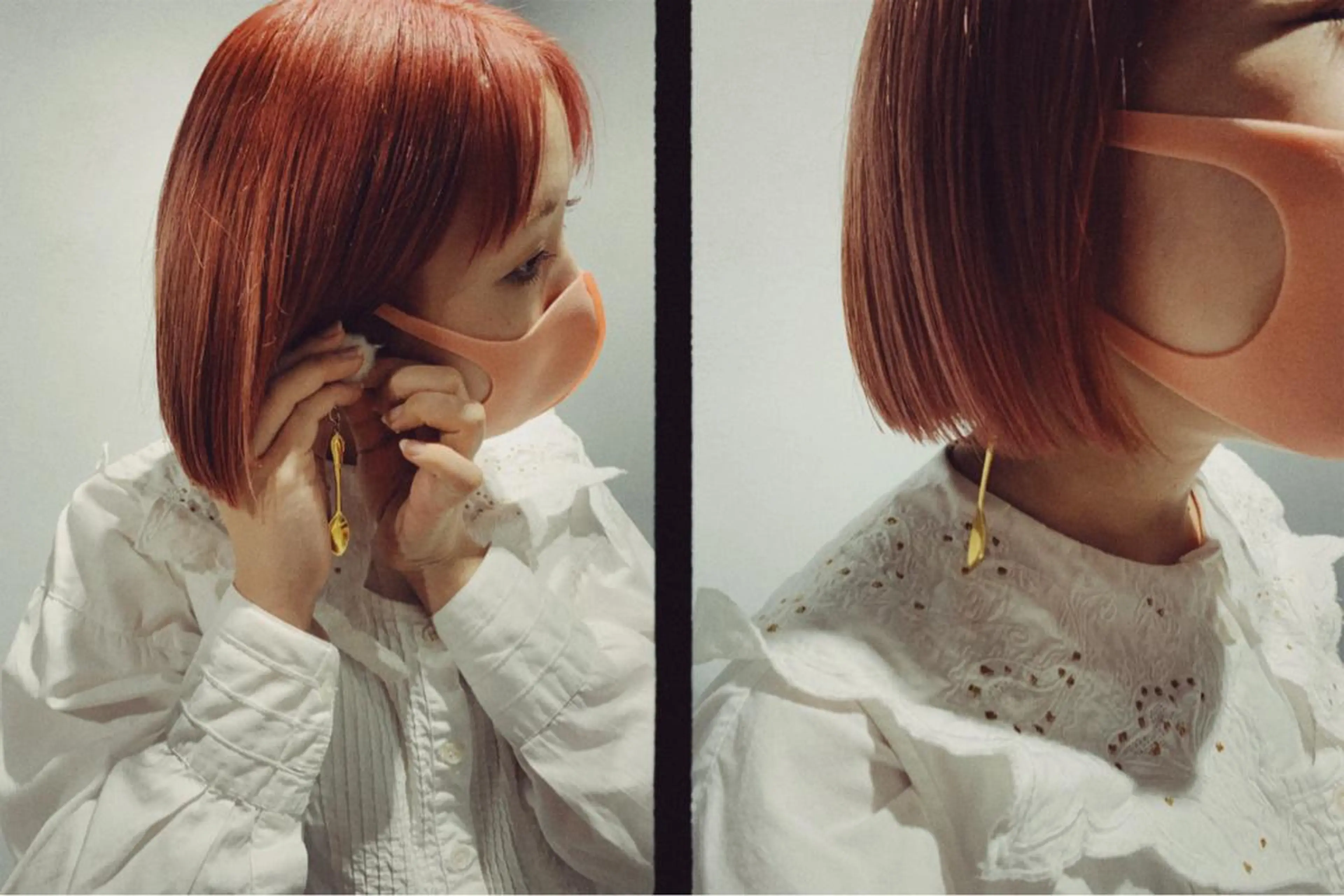 ショート カラー ボブパーマコテ巻き風 パーマNo1深江秀平のヘアスタイル