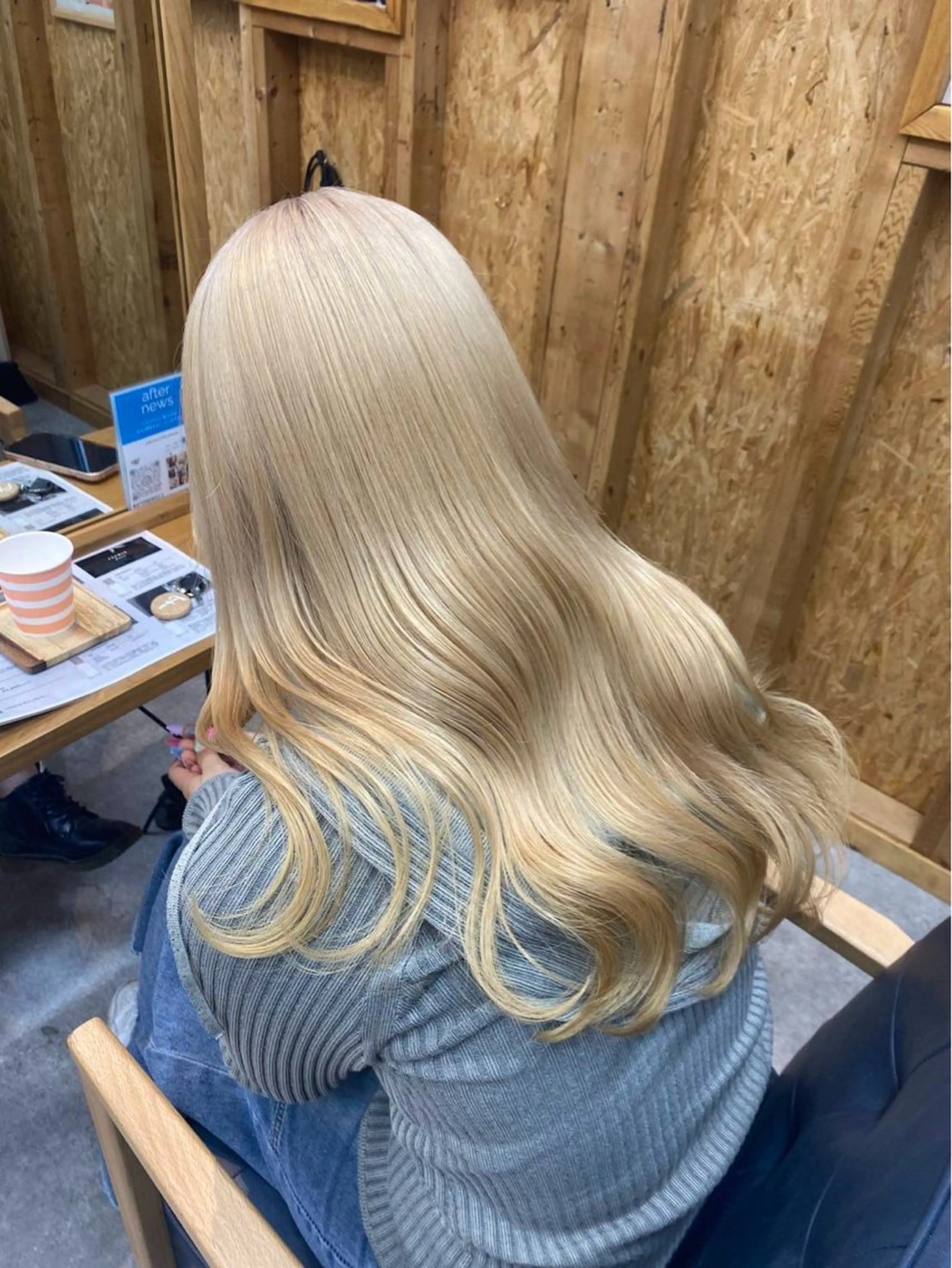 カラー ⛅️柔らかハイトーン ×モテ艶🍒ももかのヘアスタイル