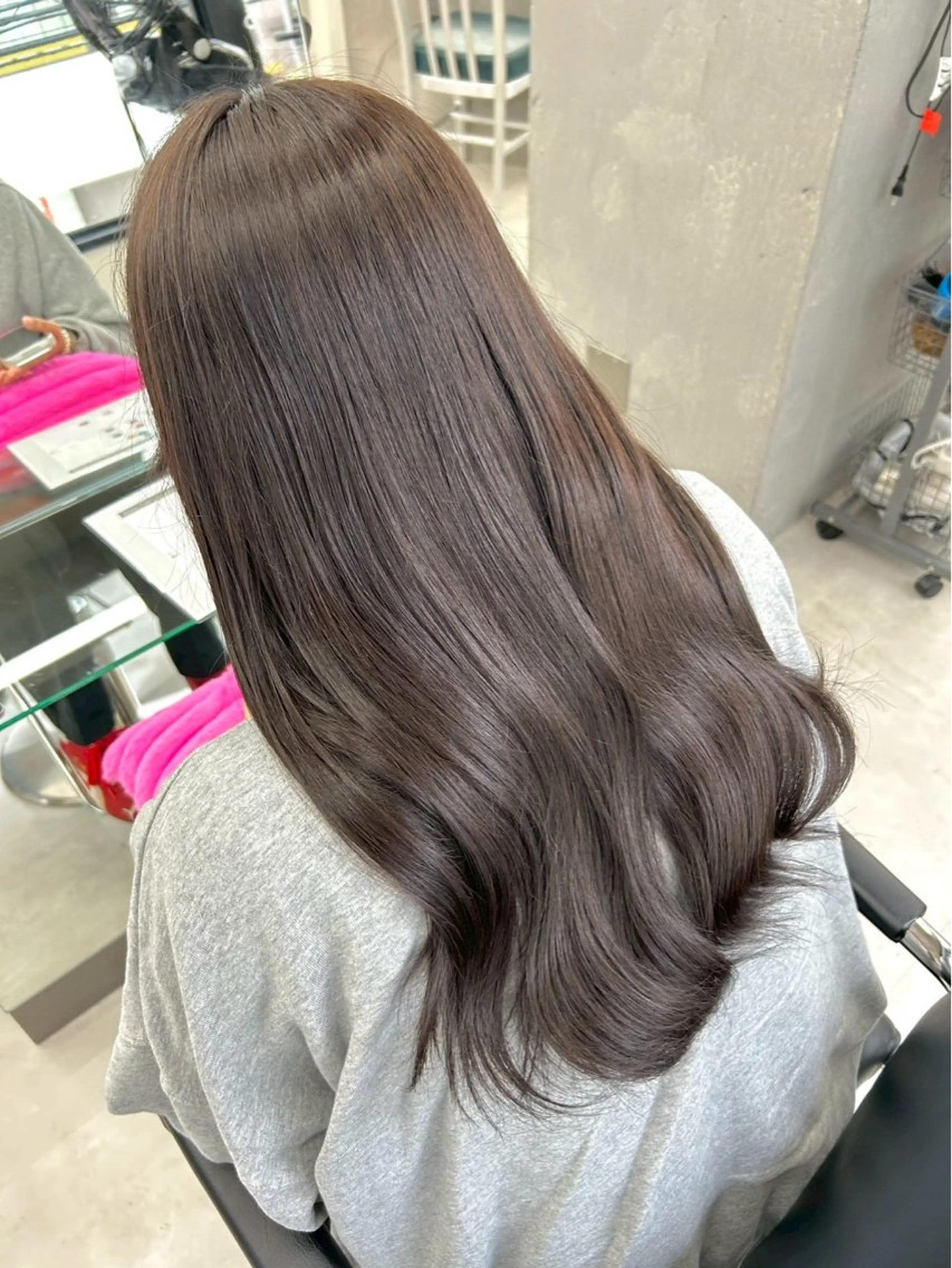 カラー ブラウンカラー 透明感カラー ヘアカラー エクステ🫧アレンジ ￤横浜  ももはのヘアスタイル