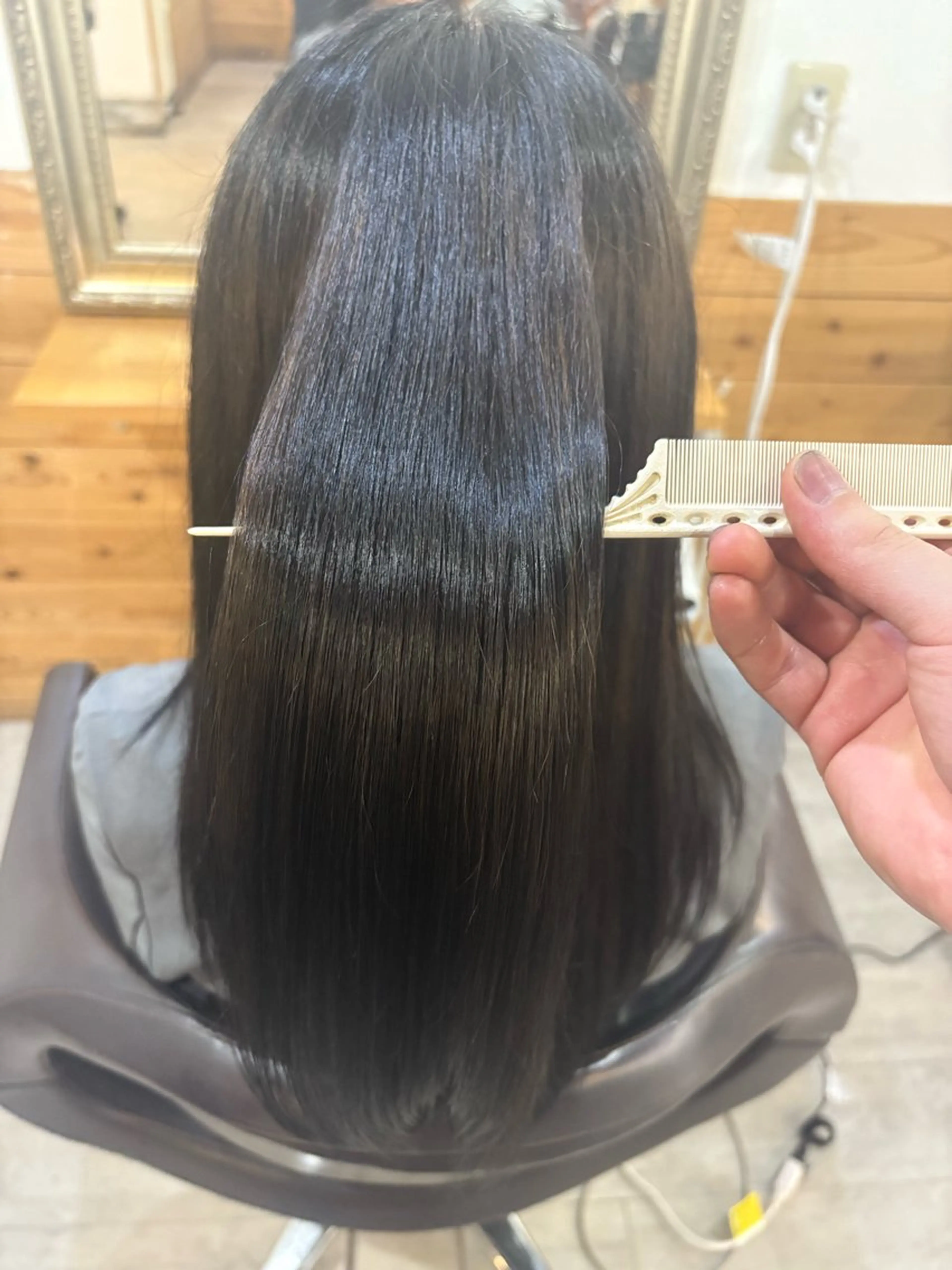 カラー 髪質改善カラー/ 結べるレイヤー/文野のヘアスタイル