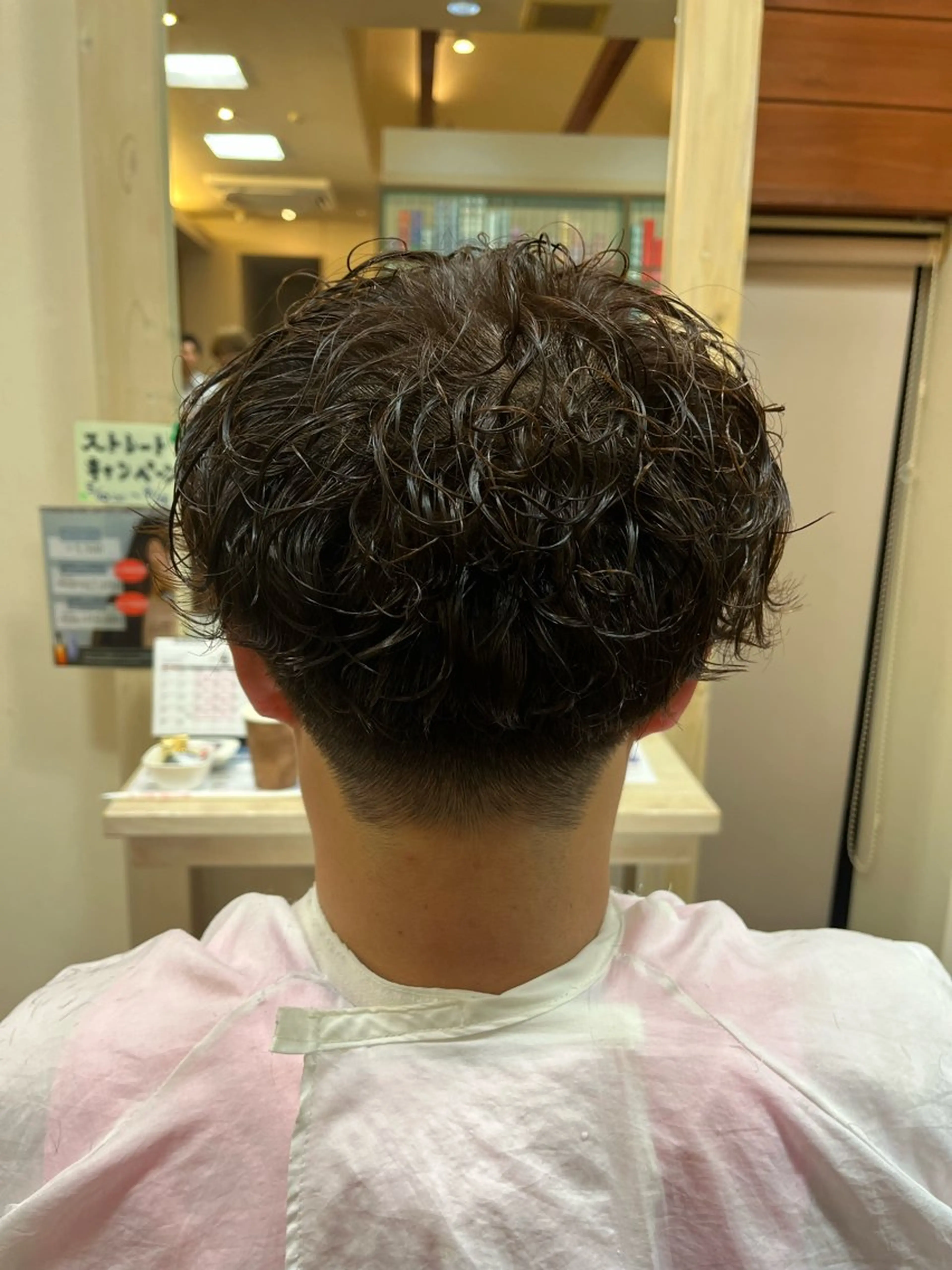 ショート パーマ メンズ 水口 真穂のヘアスタイル