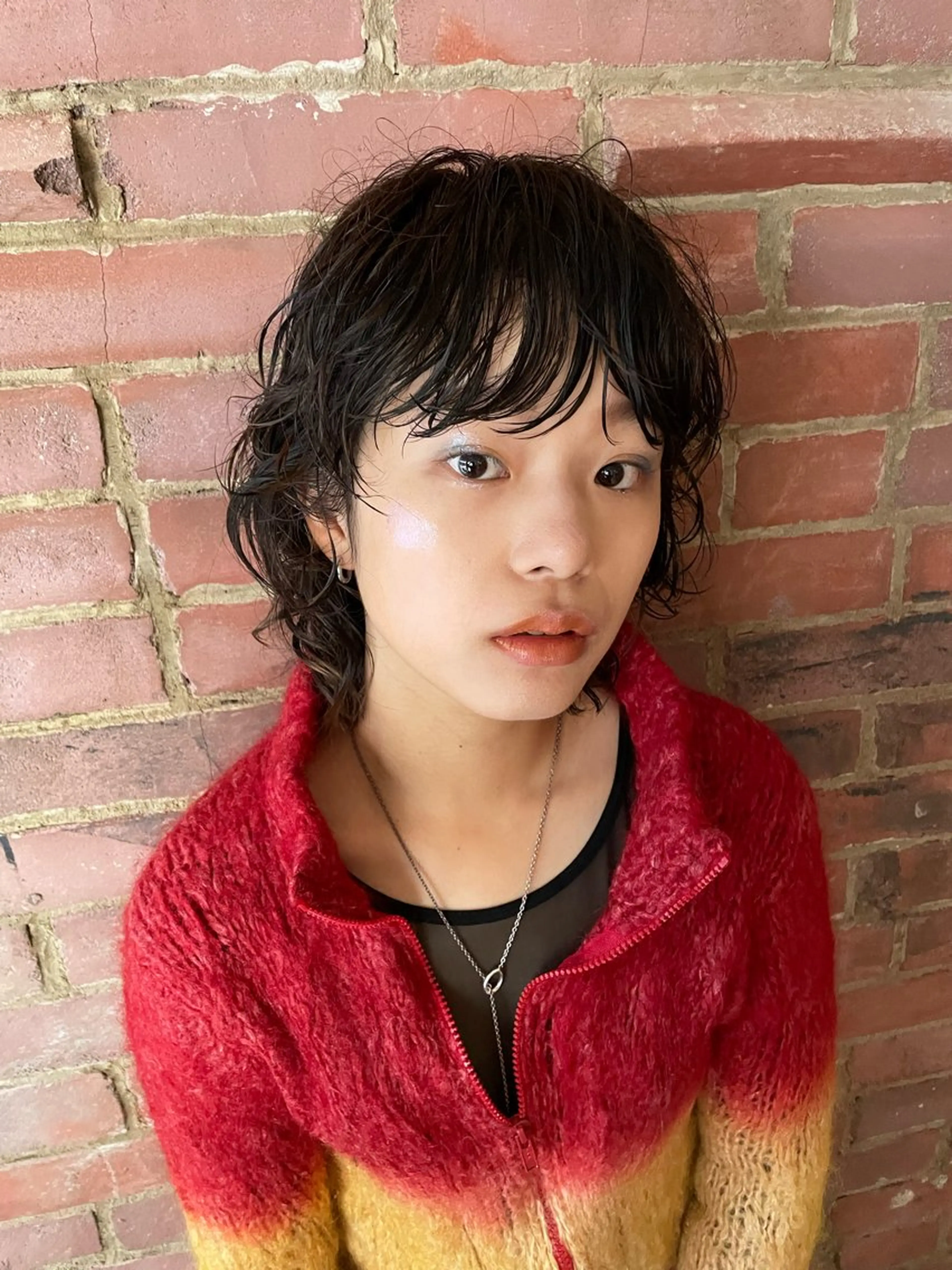 ミディアム カラー パーマ ヘアアレンジ メンズ ミディアムパーマ メンズパーマ メンズウルフカット ウルフカット カット パーマ トリートメント tatsumi/ボブ ウルフ/レイヤーのヘアスタイル