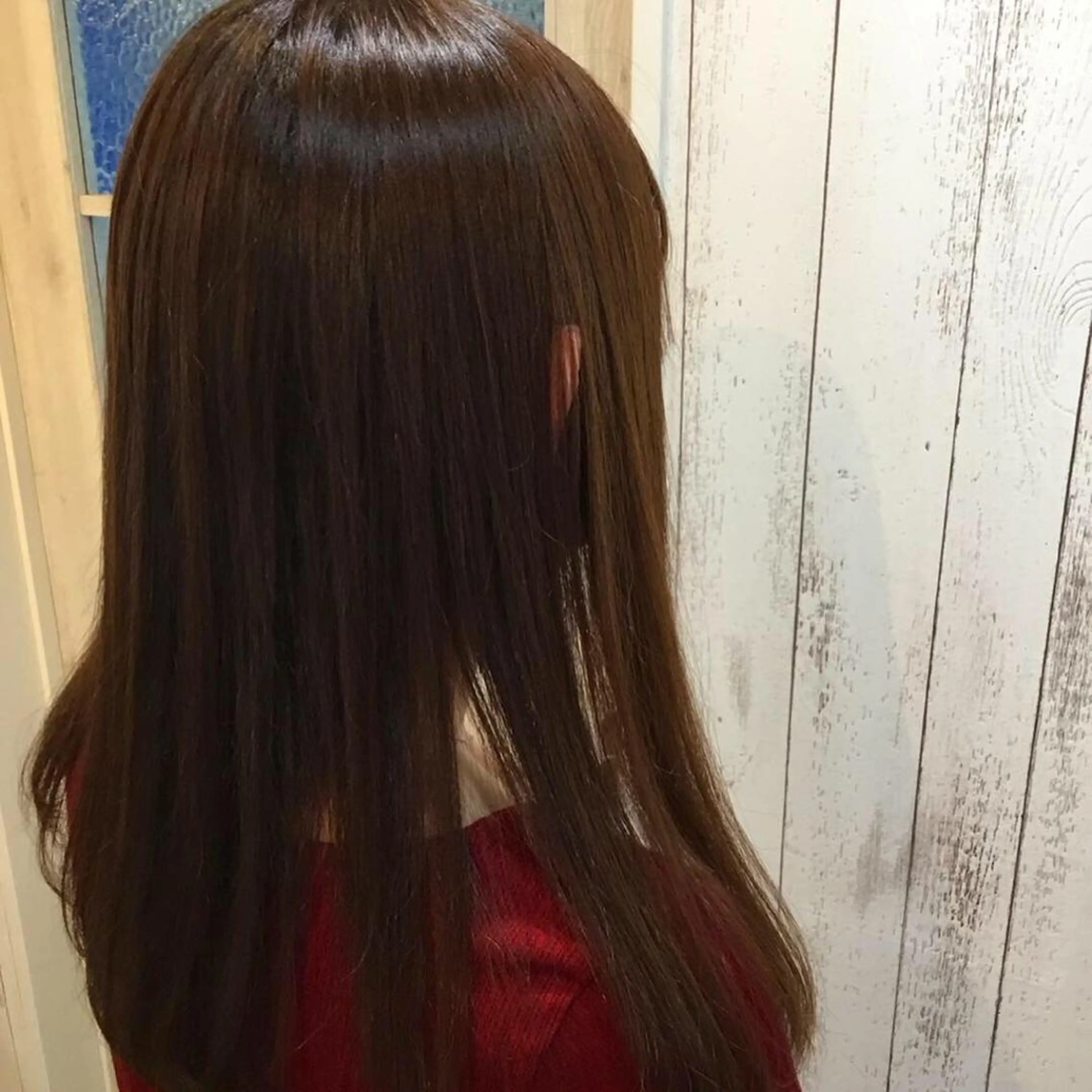 セミロング カラー パーマ embrace エンブレイスのヘアスタイル