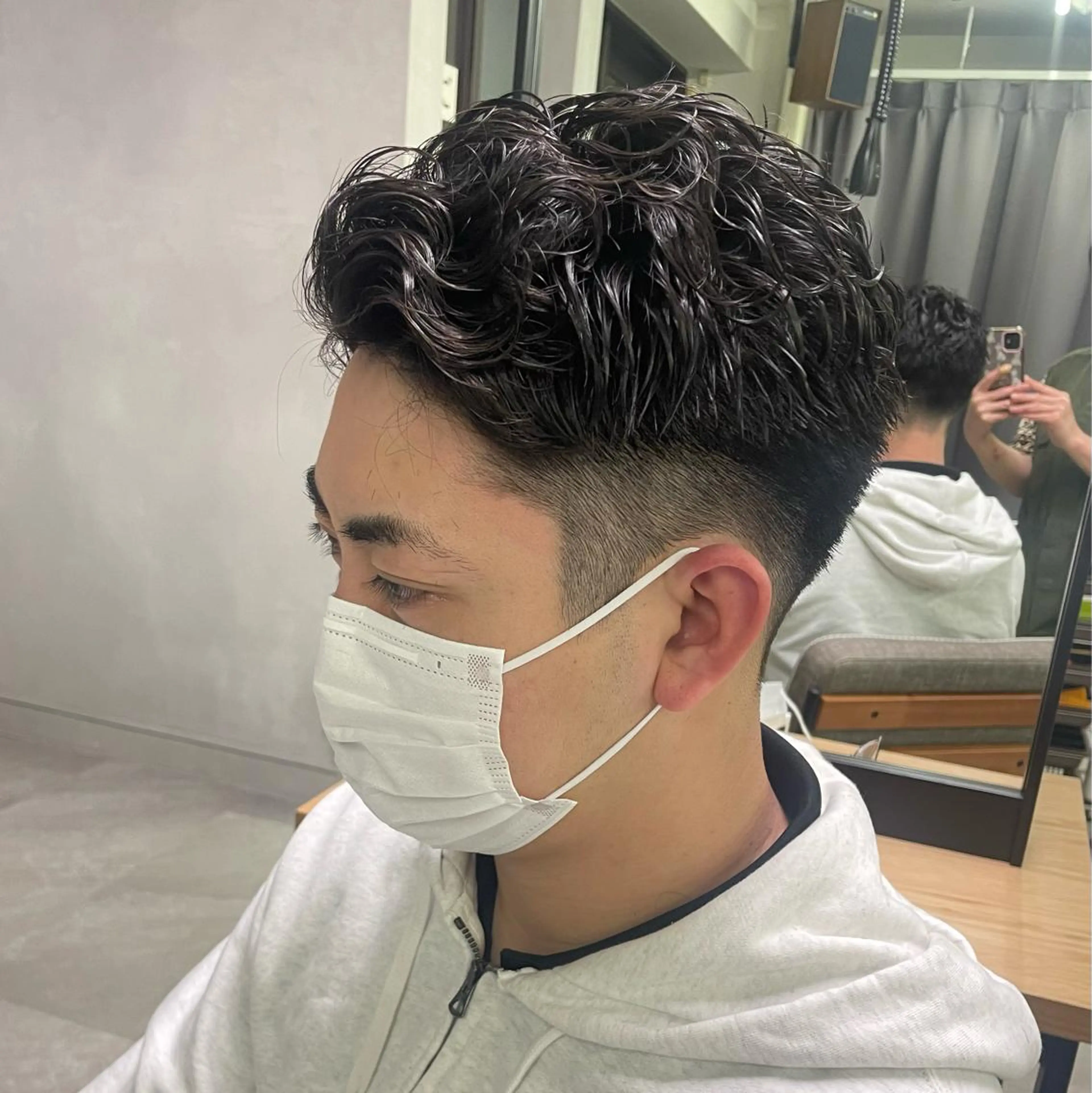 ショート パーマ ヘアアレンジ メンズ 🫧縮毛矯正/髪質 改善🫧熊野未来のヘアスタイル