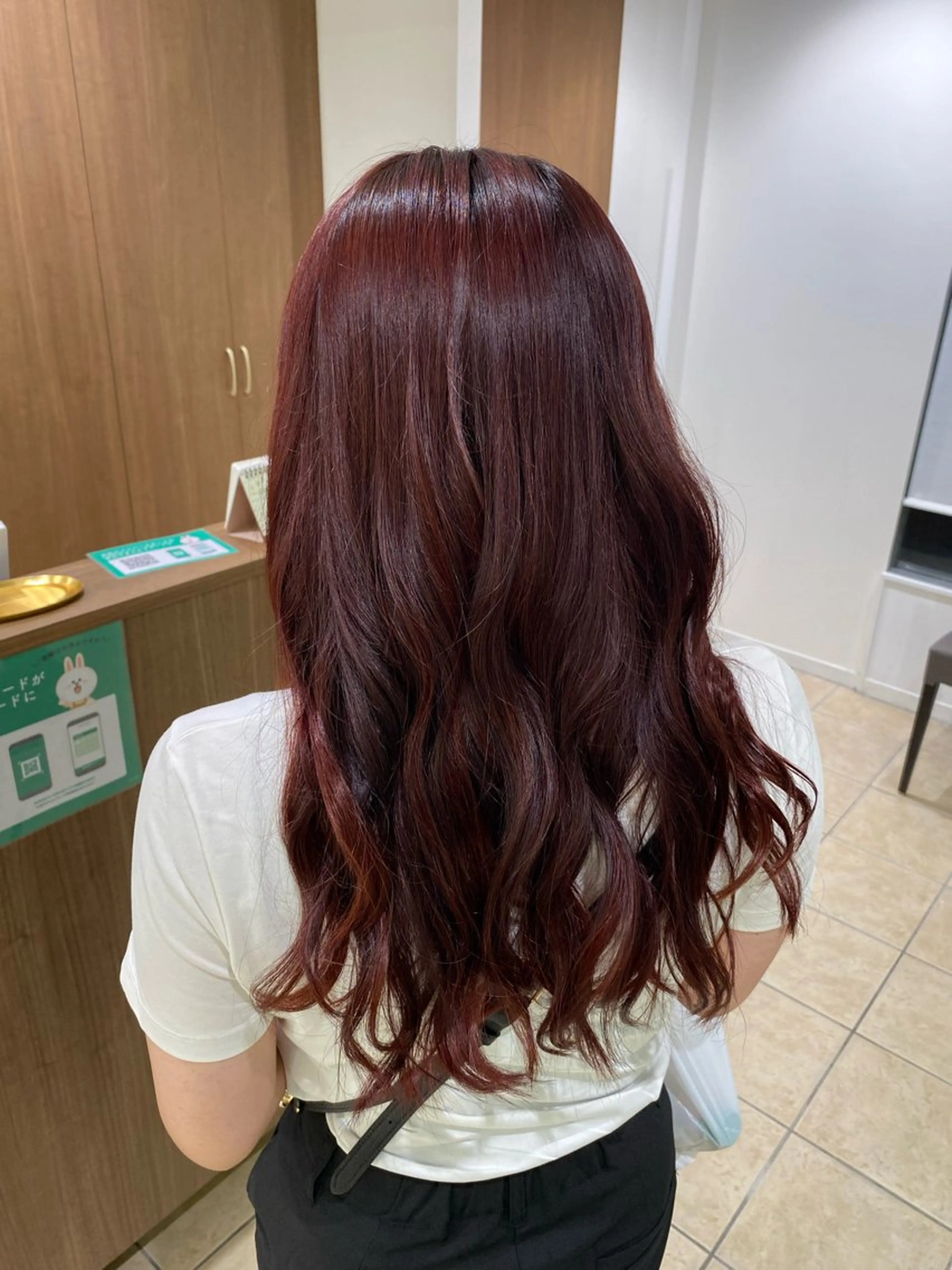 セミロング カラー ハードパーマ Rico💜のヘアスタイル