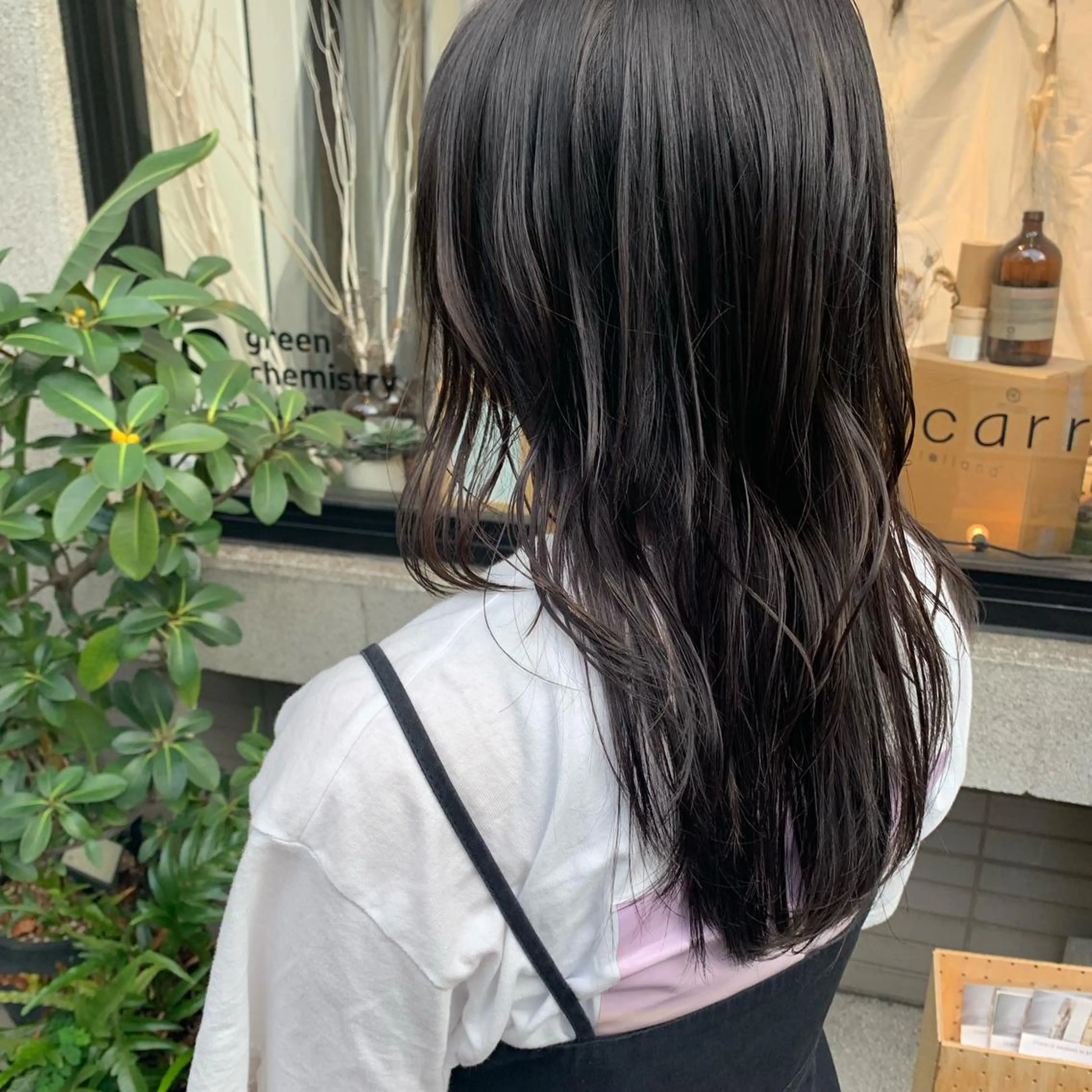 ロング カット ヘアカラー トリートメント 艶髪color💎髪 質改善ストレート大吉のヘアスタイル