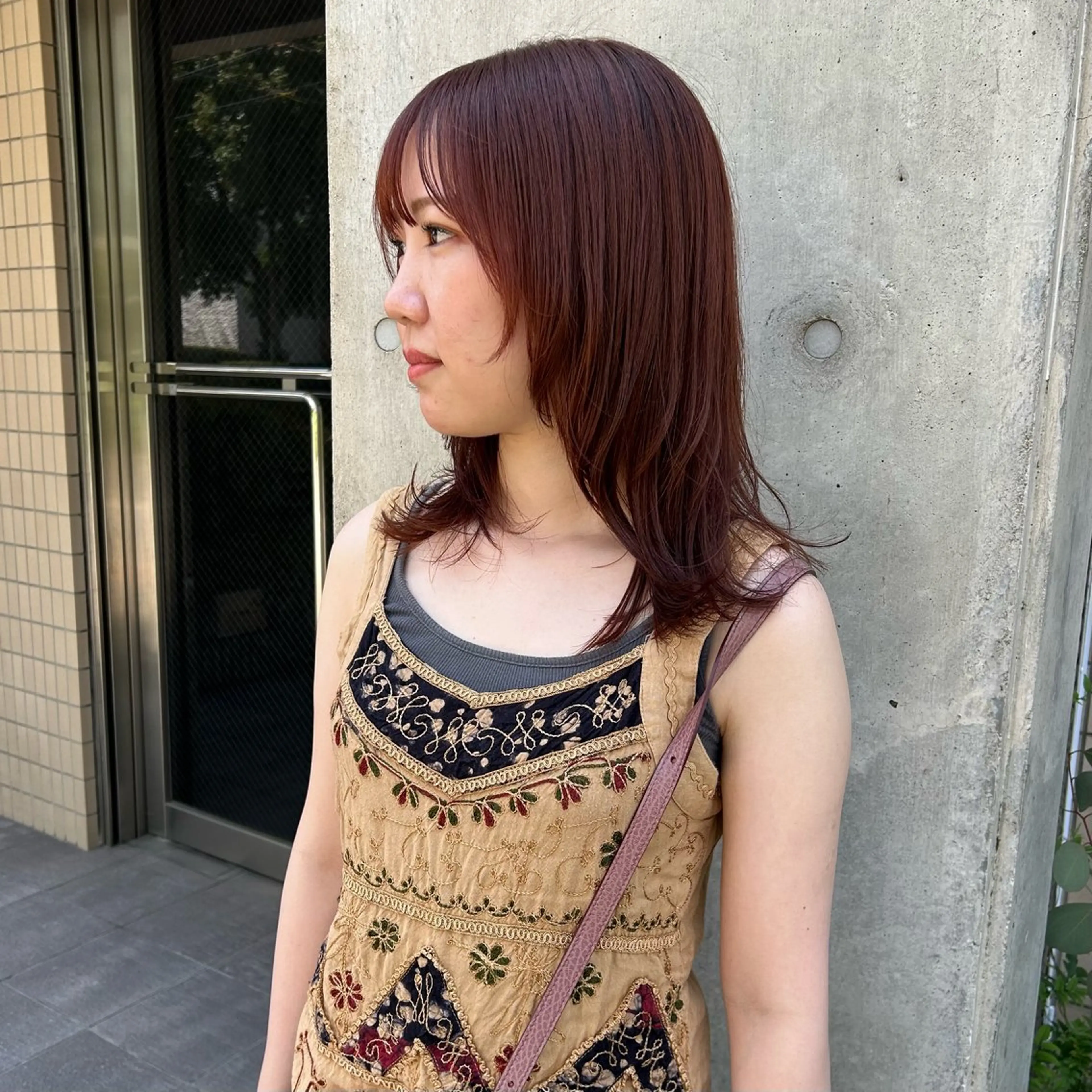 ミディアム カラー fubuki🪷 似合わせカットカラーのヘアスタイル