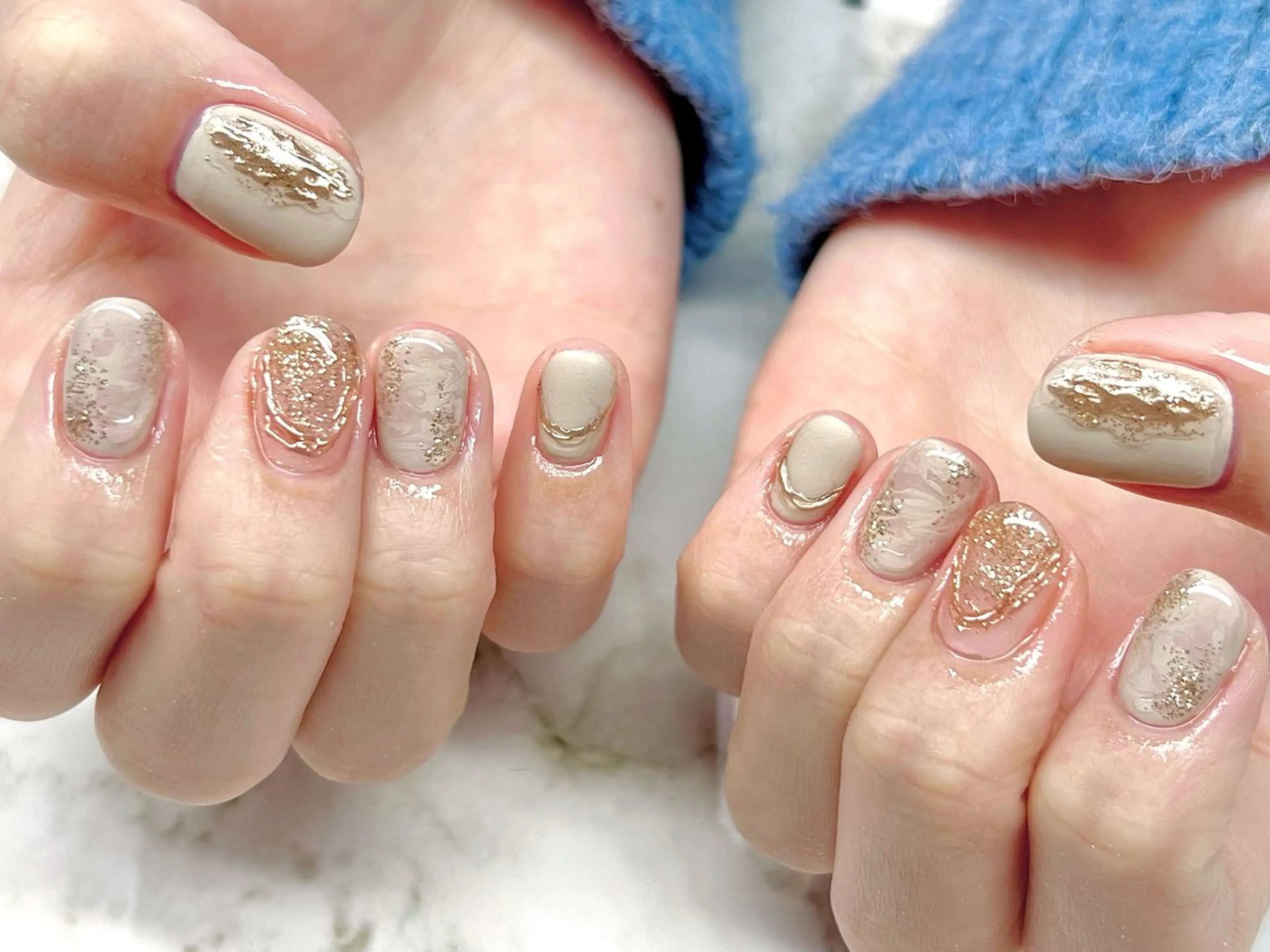 ネイル ニュアンスネイル ハンドネイル NailSalon MAHINAのネイルデザイン