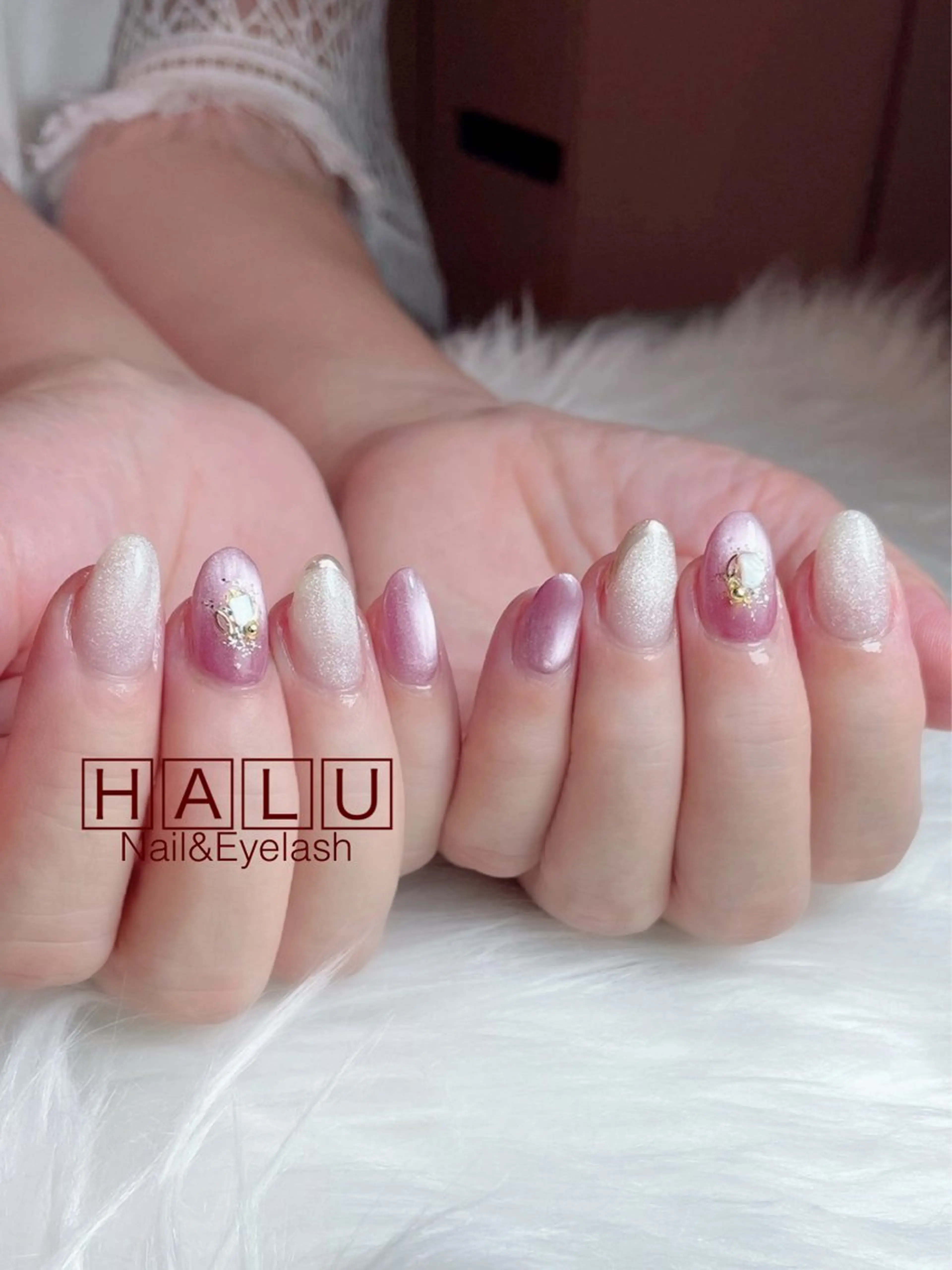 ネイル マグネットネイル ハンドネイル フットネイル HALU ハルのネイルデザイン