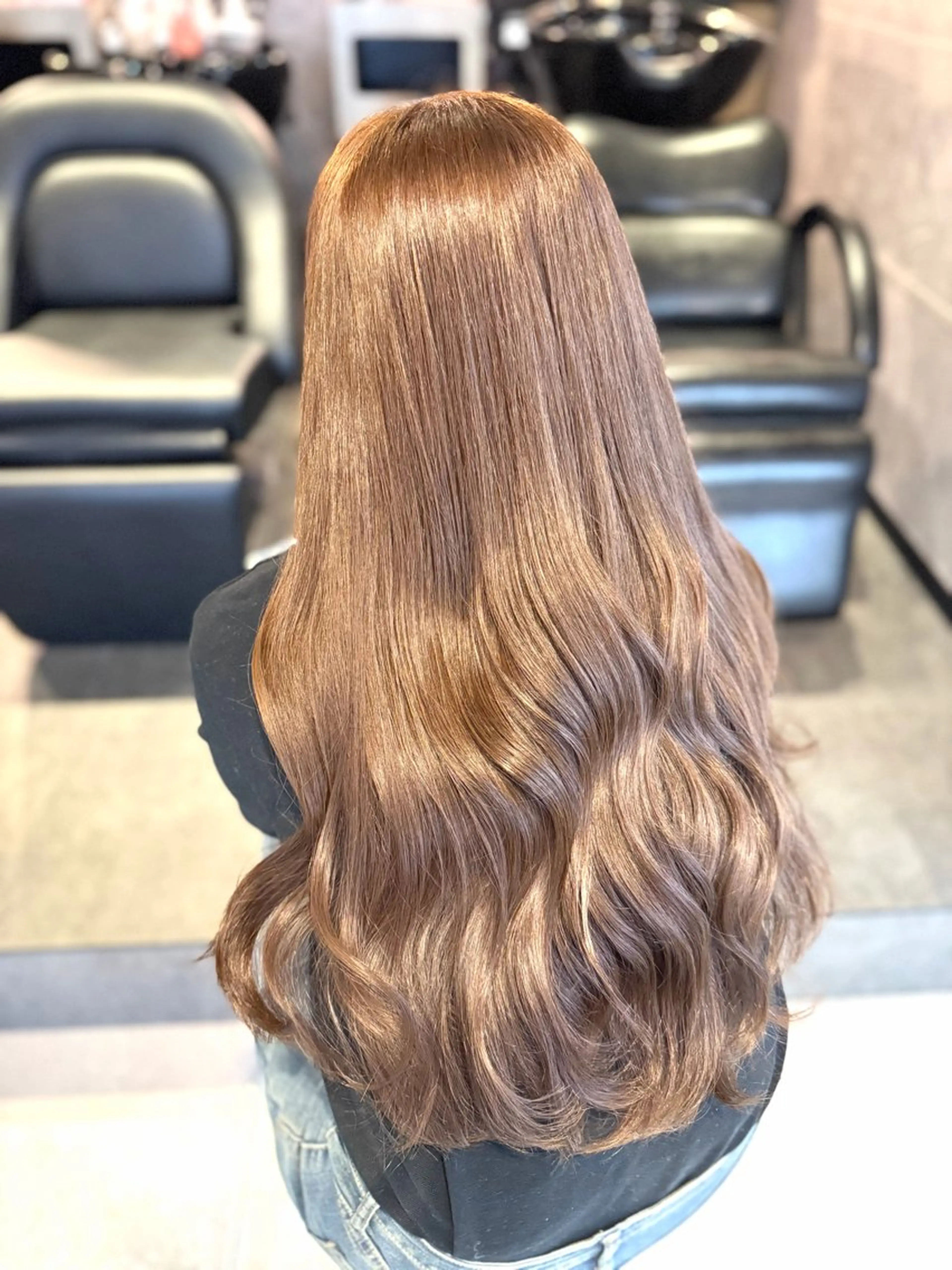 ロング カラー ヘアカラー トリートメント 🩶鈴木茉奈🩶艶髪 /透明感/暖色カラーのヘアスタイル