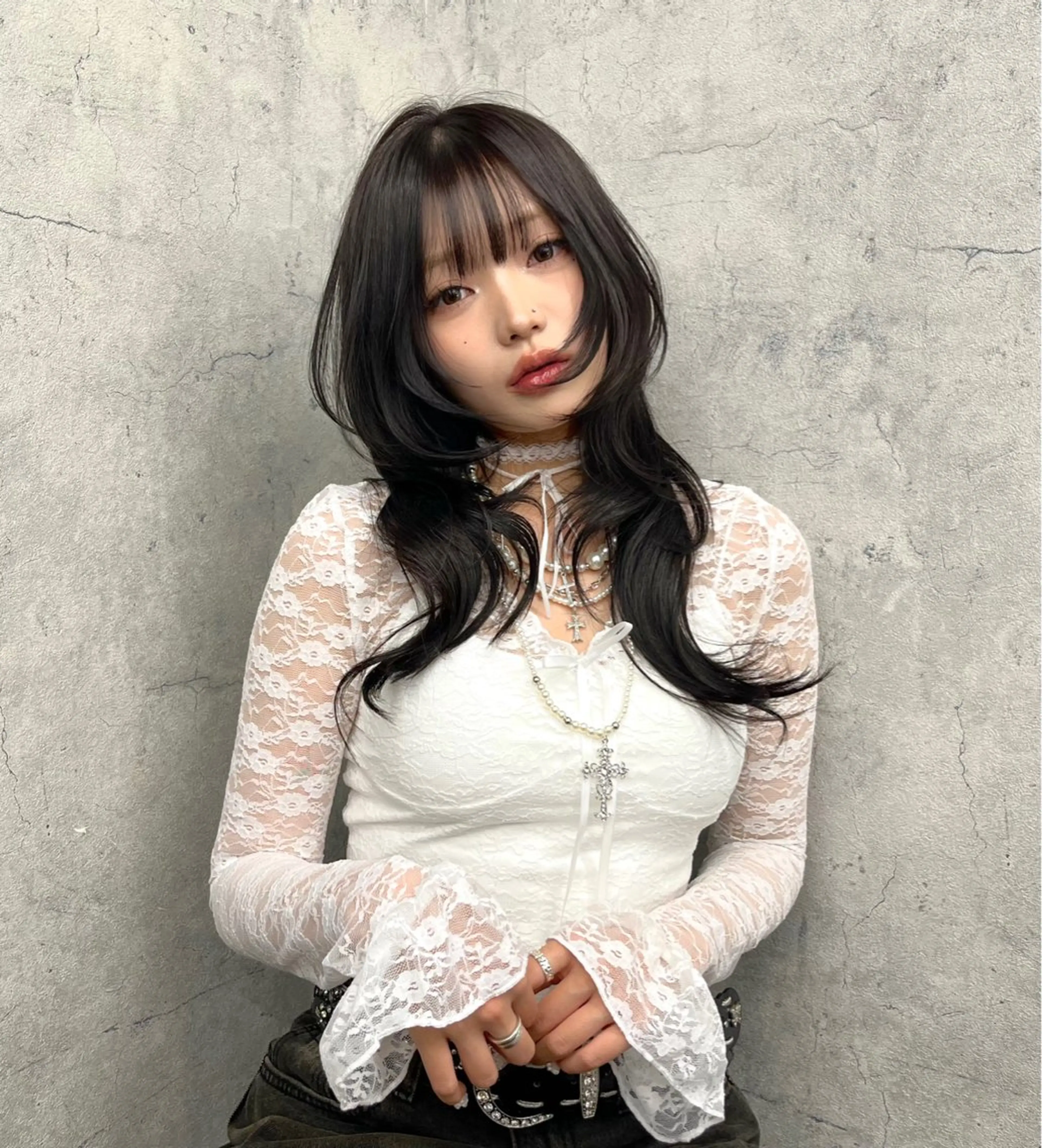 ロング カラー カット ヘアカラー トリートメント ハイトーン/レイヤー 💜Akaneのヘアスタイル