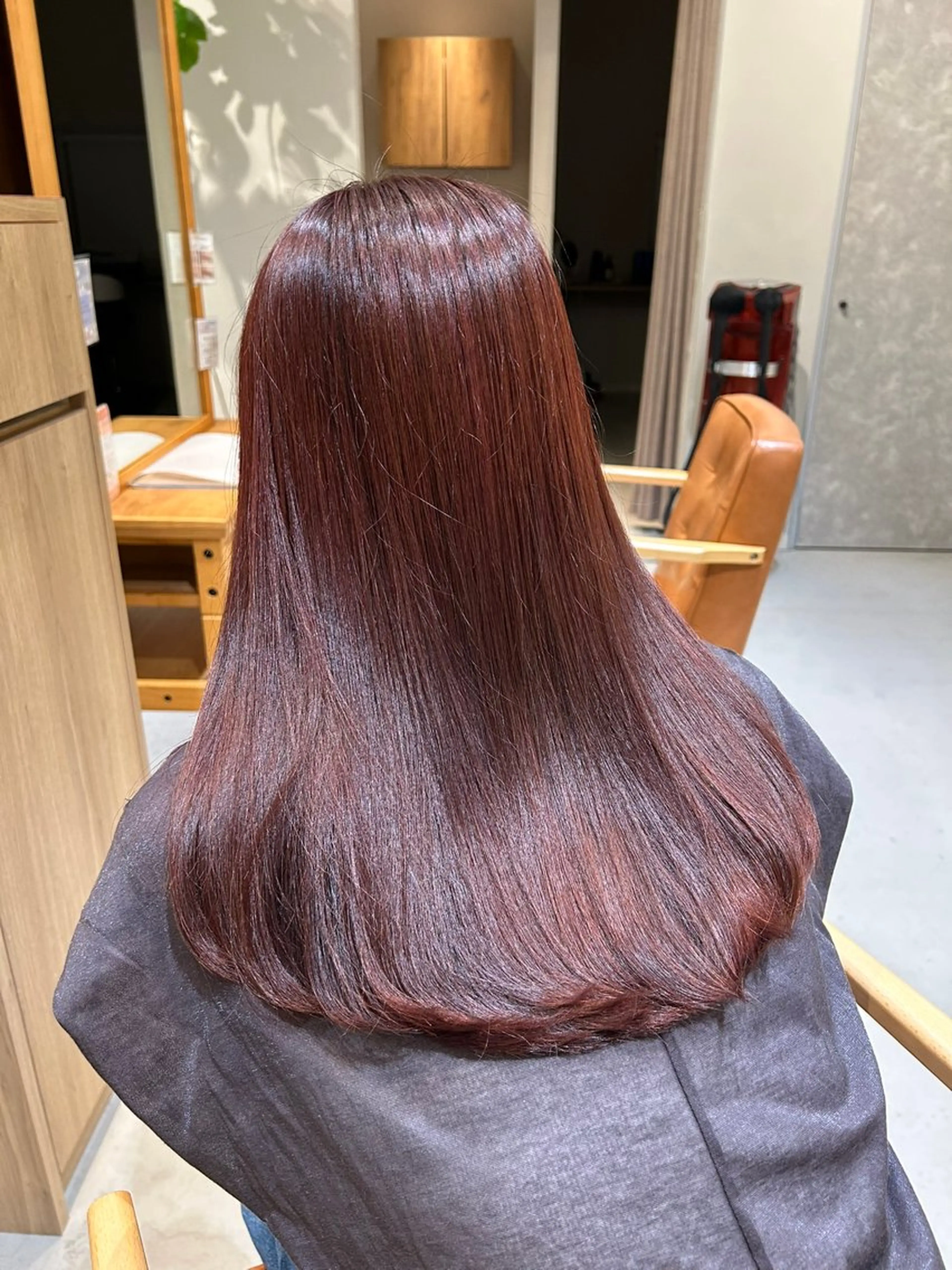 セミロング カラー 小島 滉太のヘアスタイル