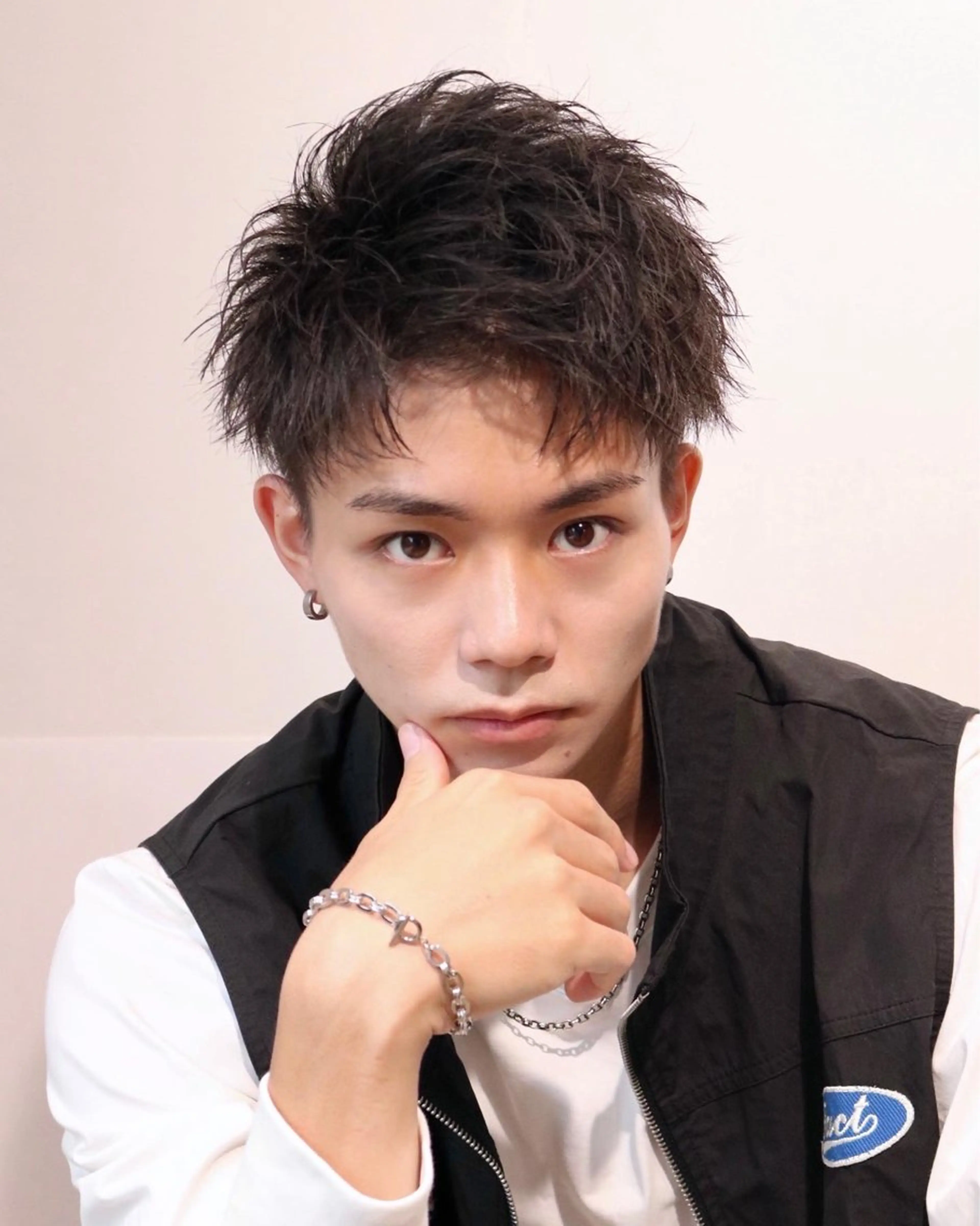 ショート メンズ アップバング 刈り上げ ショートヘア BORDO所属・竹内 奨のヘアスタイル