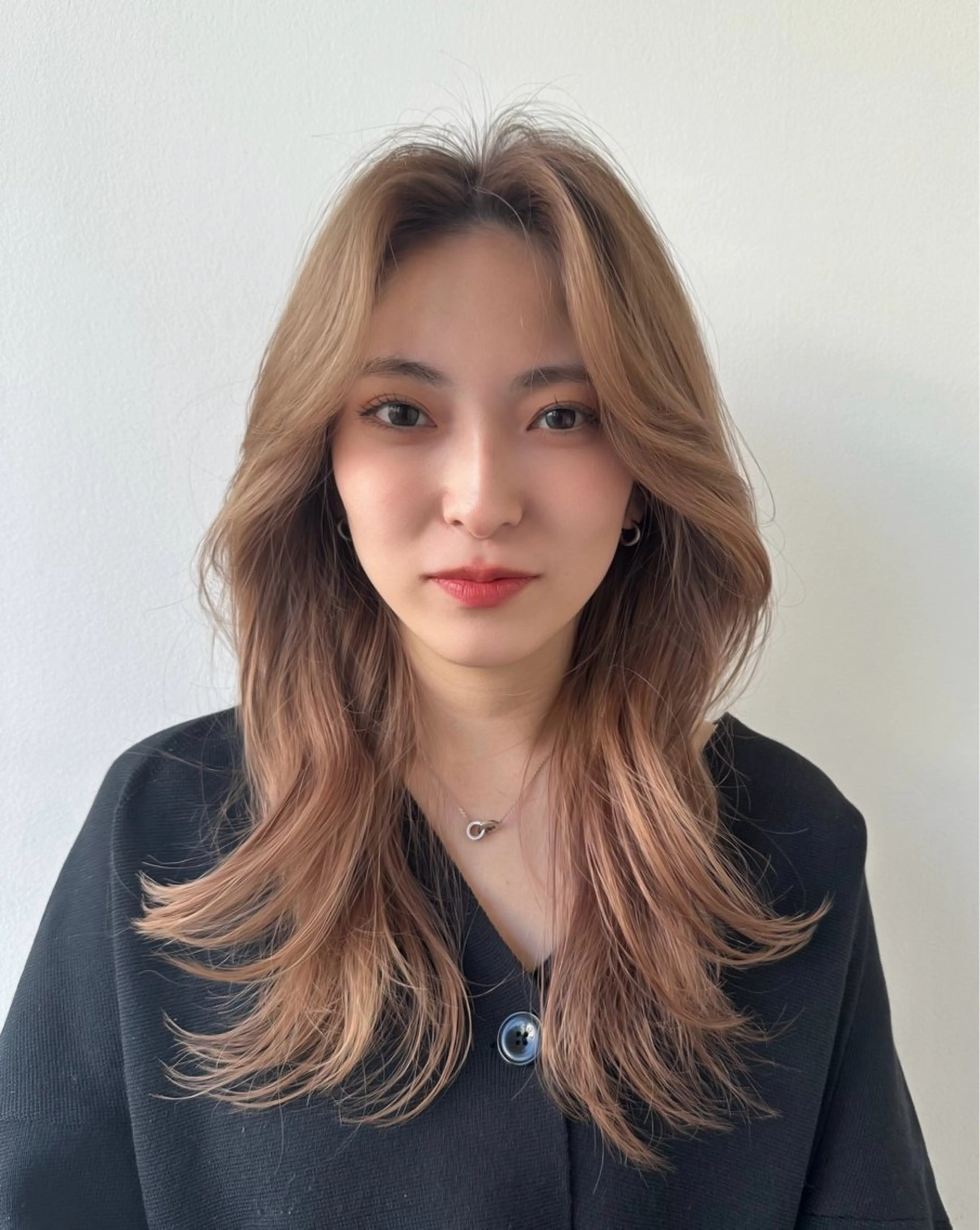 ロング カラー ニュアンスパーマ/ フェザーパーマ/平木のヘアスタイル