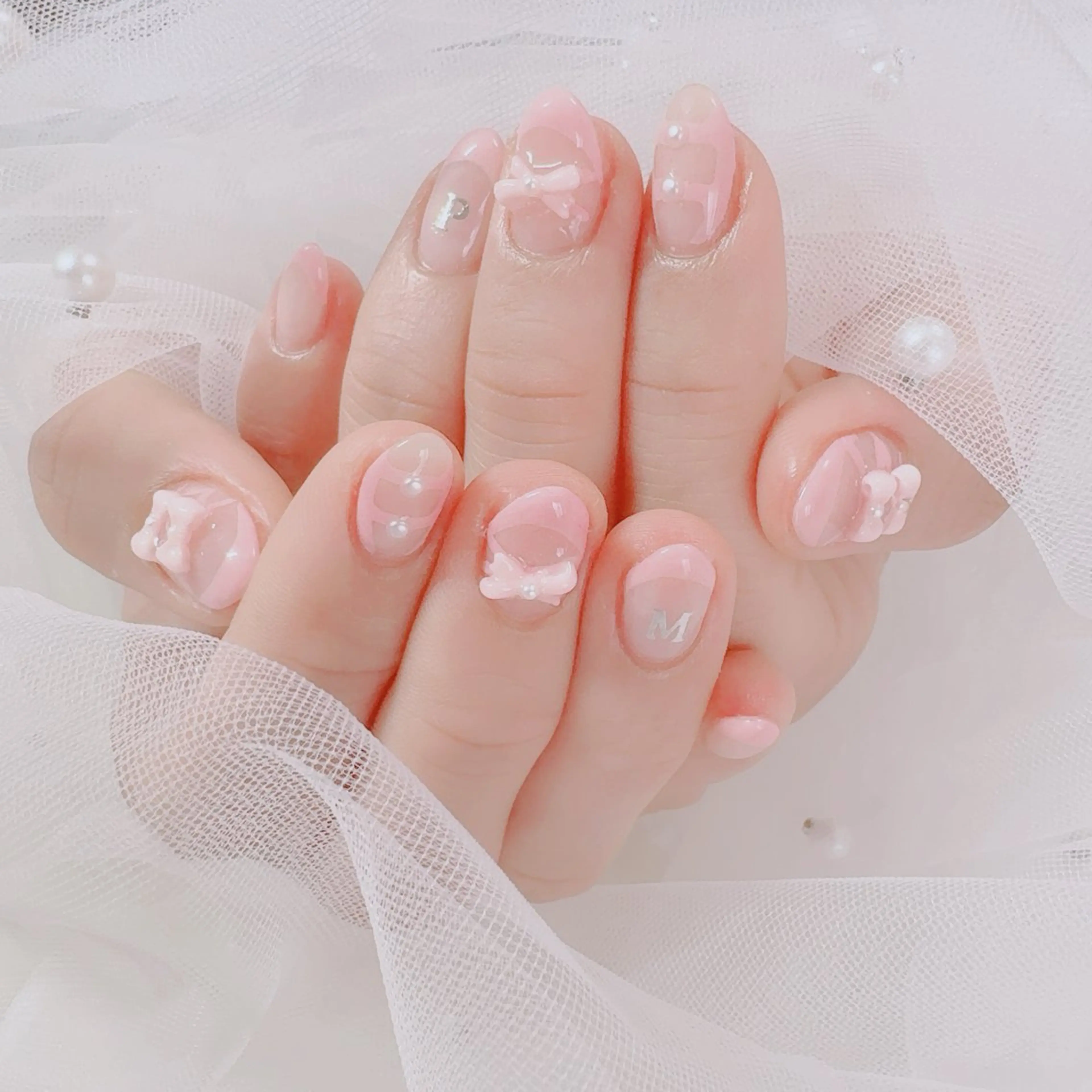 ネイル ハンドネイル マジョリカ ブルーのネイルデザイン