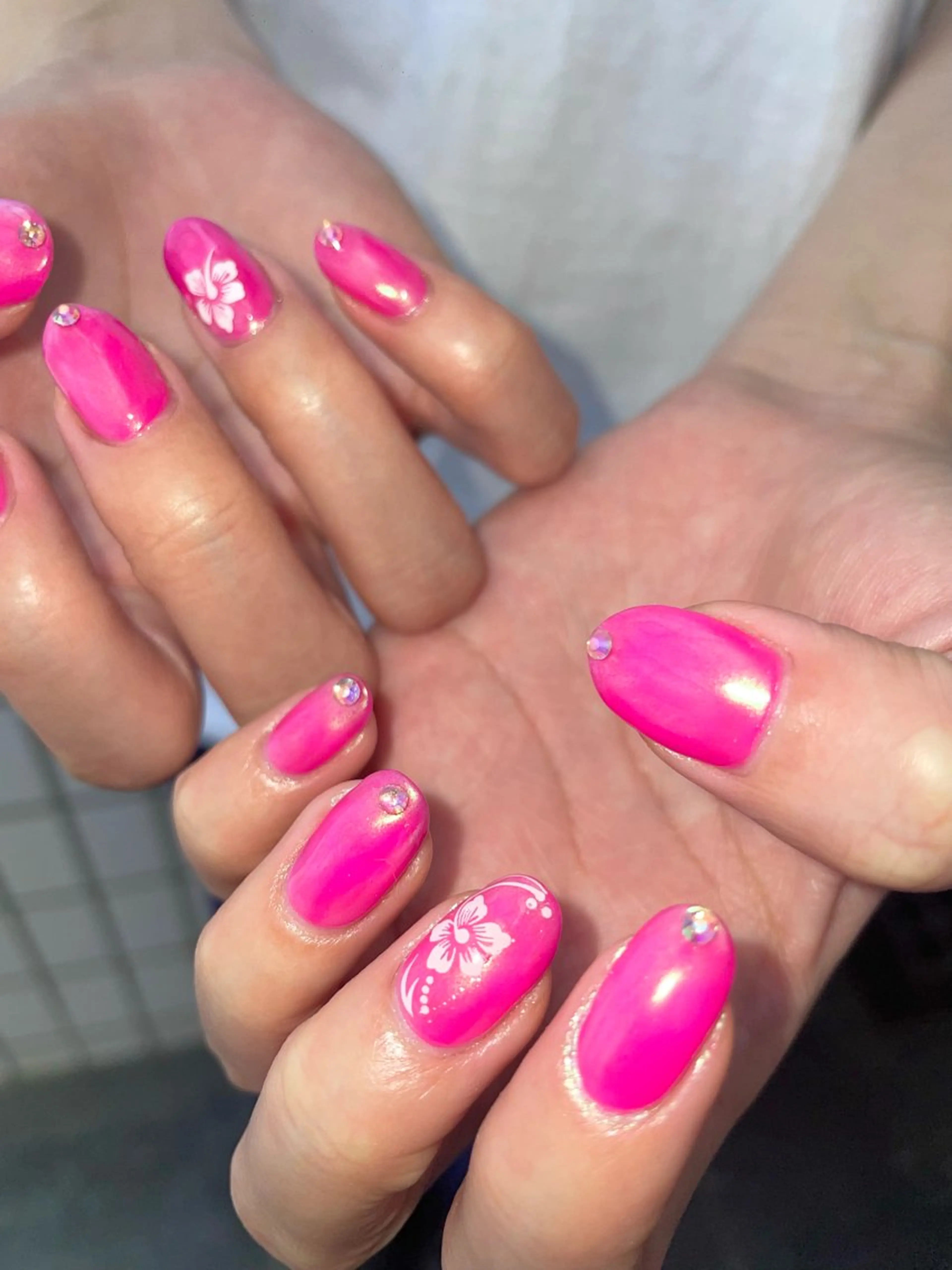 ネイル オーロラネイル ハンドネイル Nail ヌシん家 AKANEのネイルデザイン