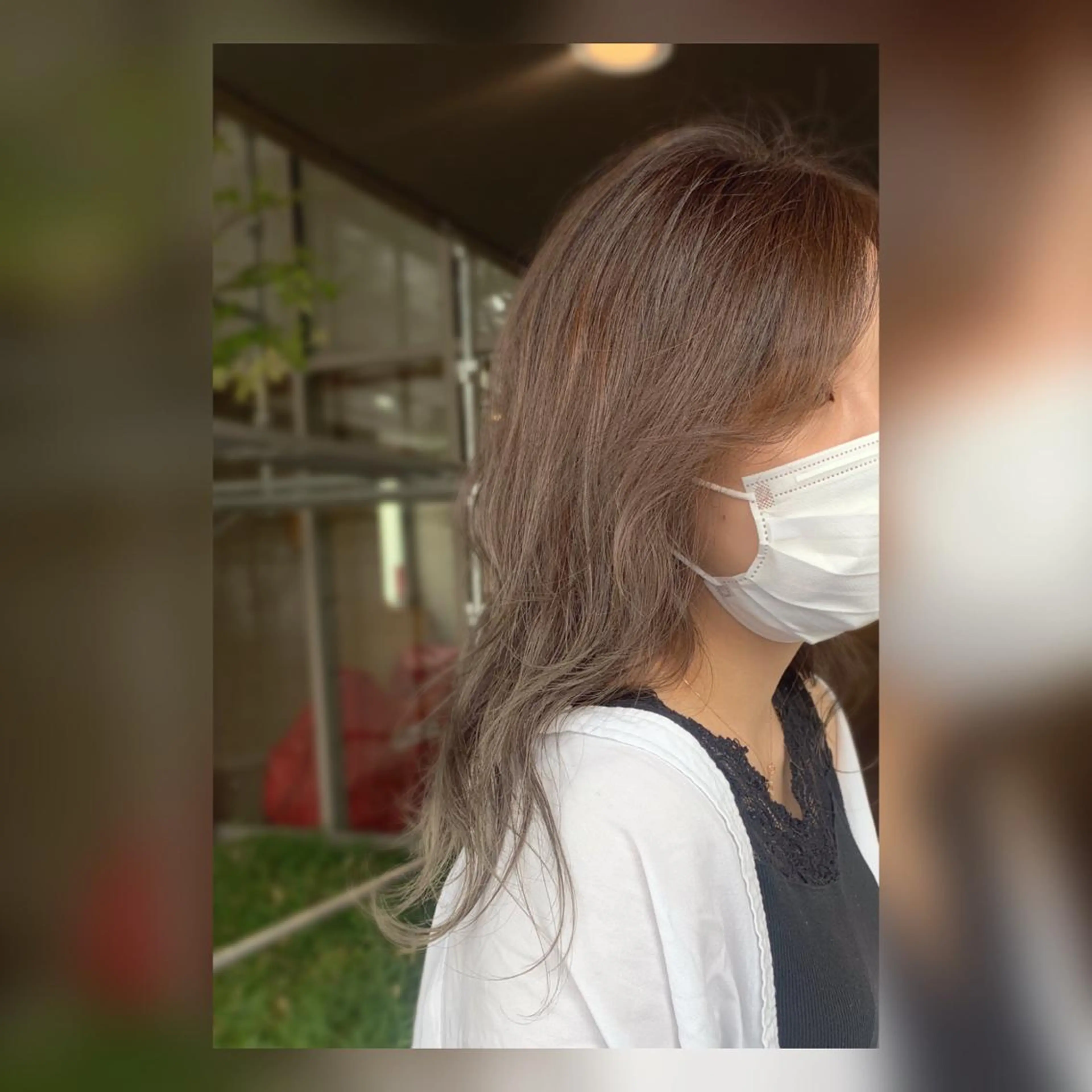 セミロング カラー イルミナカラー 【女性限定】 👑hanaのヘアスタイル