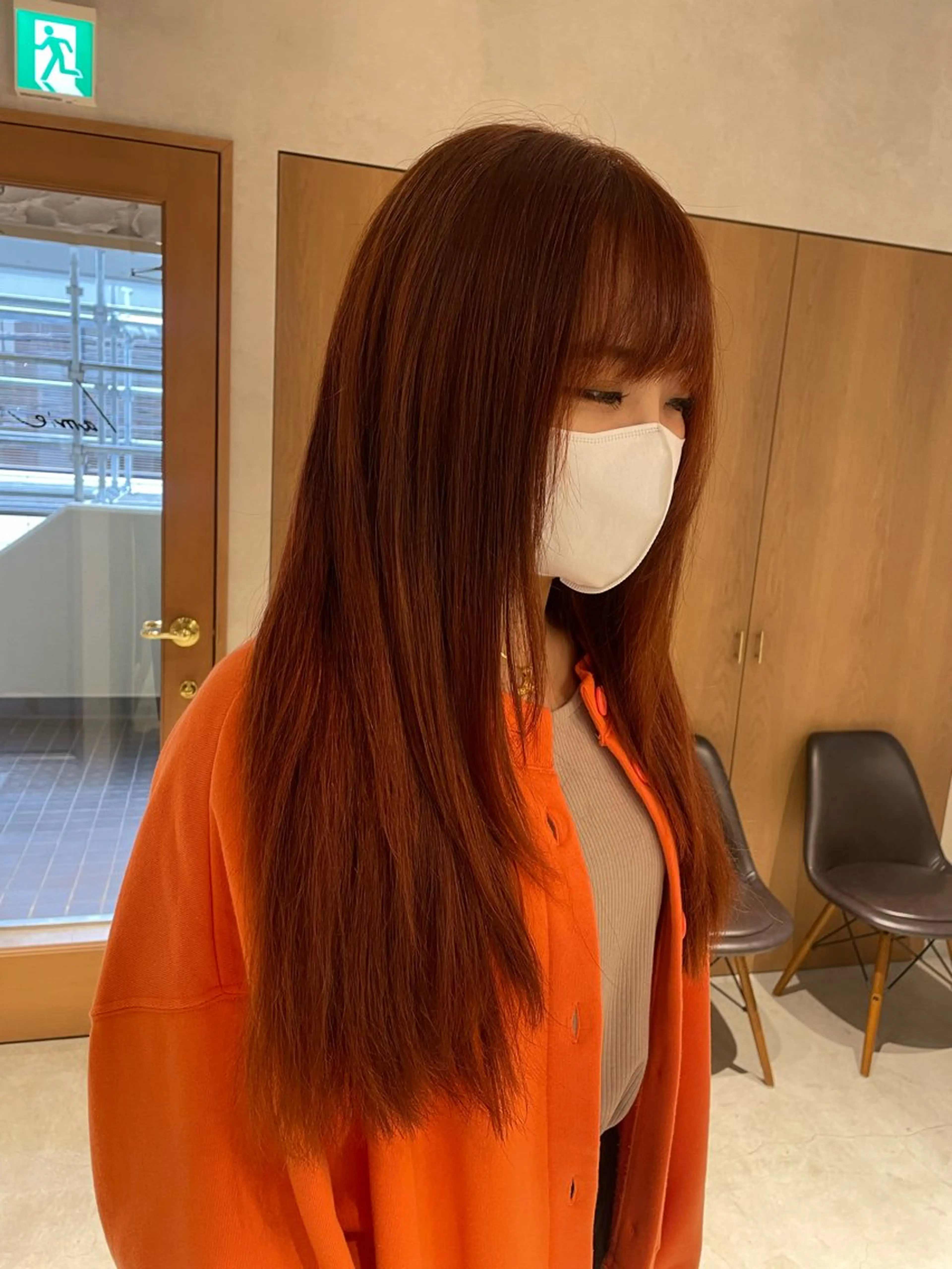 ロング カラー mei｜顔まわり ×透明感カラーのヘアスタイル