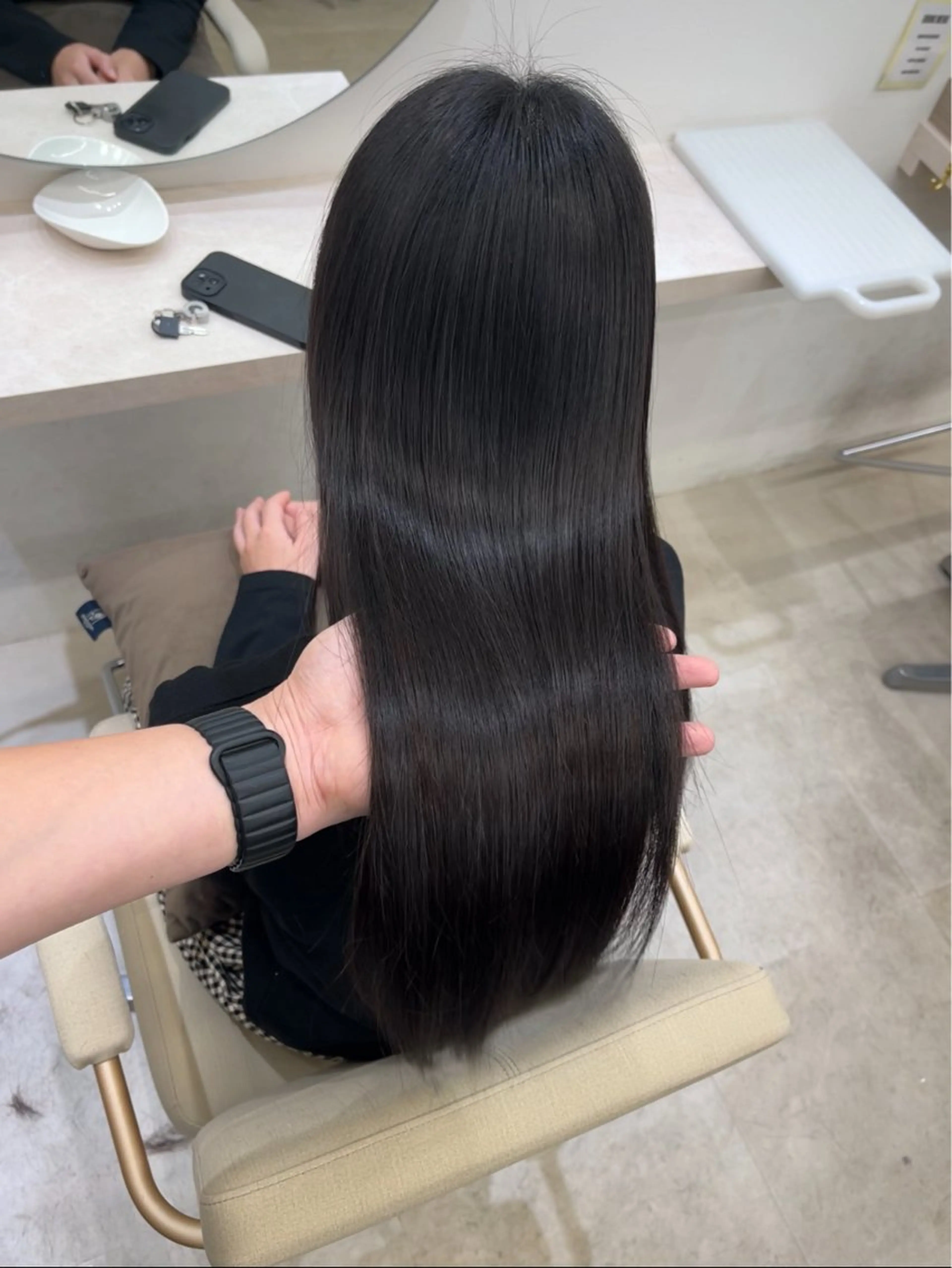 ロング 髪質改善/縮毛矯正 梅田茶屋町/西尾祐作のヘアスタイル