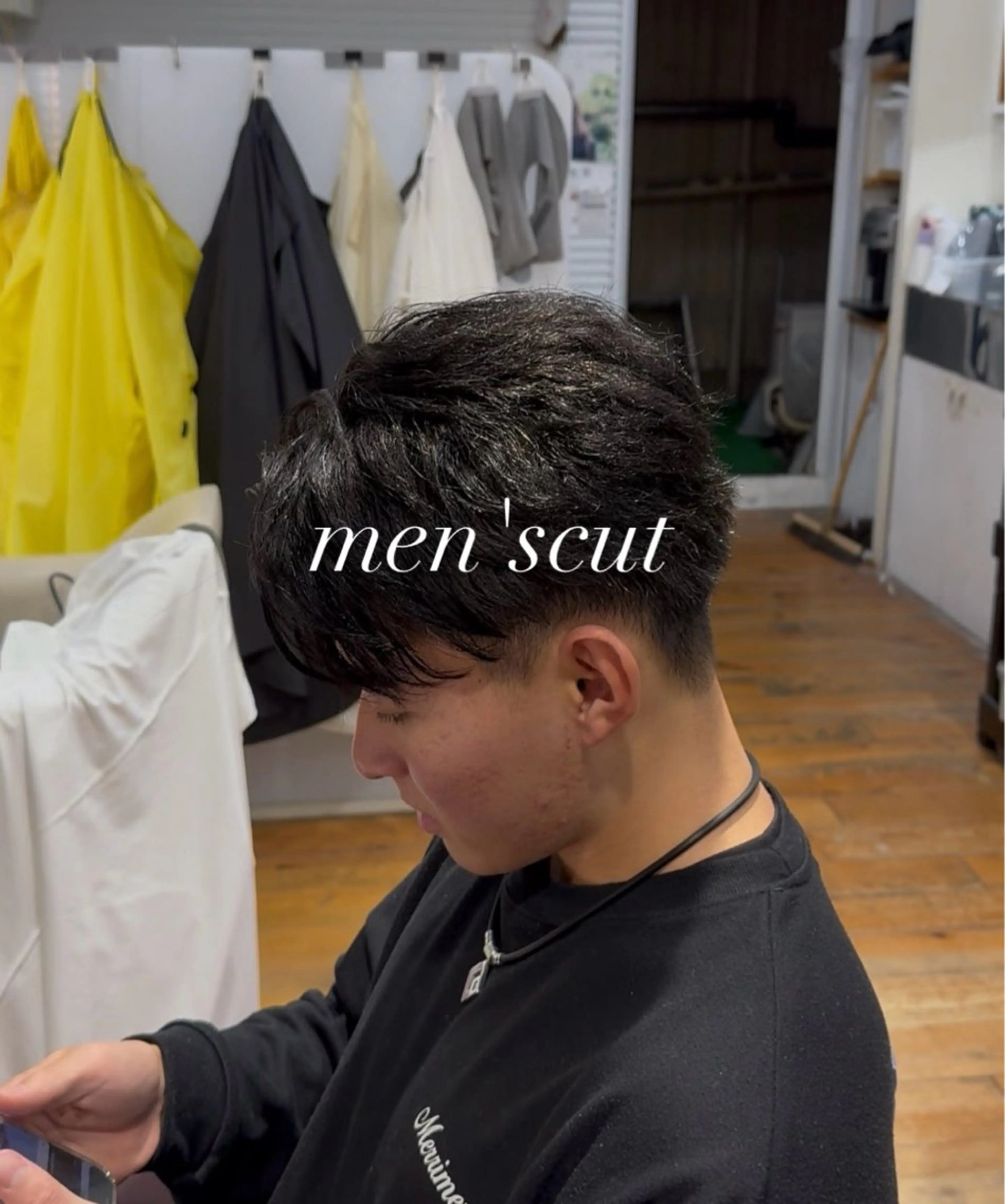 メンズ カット 福田 聖のヘアスタイル