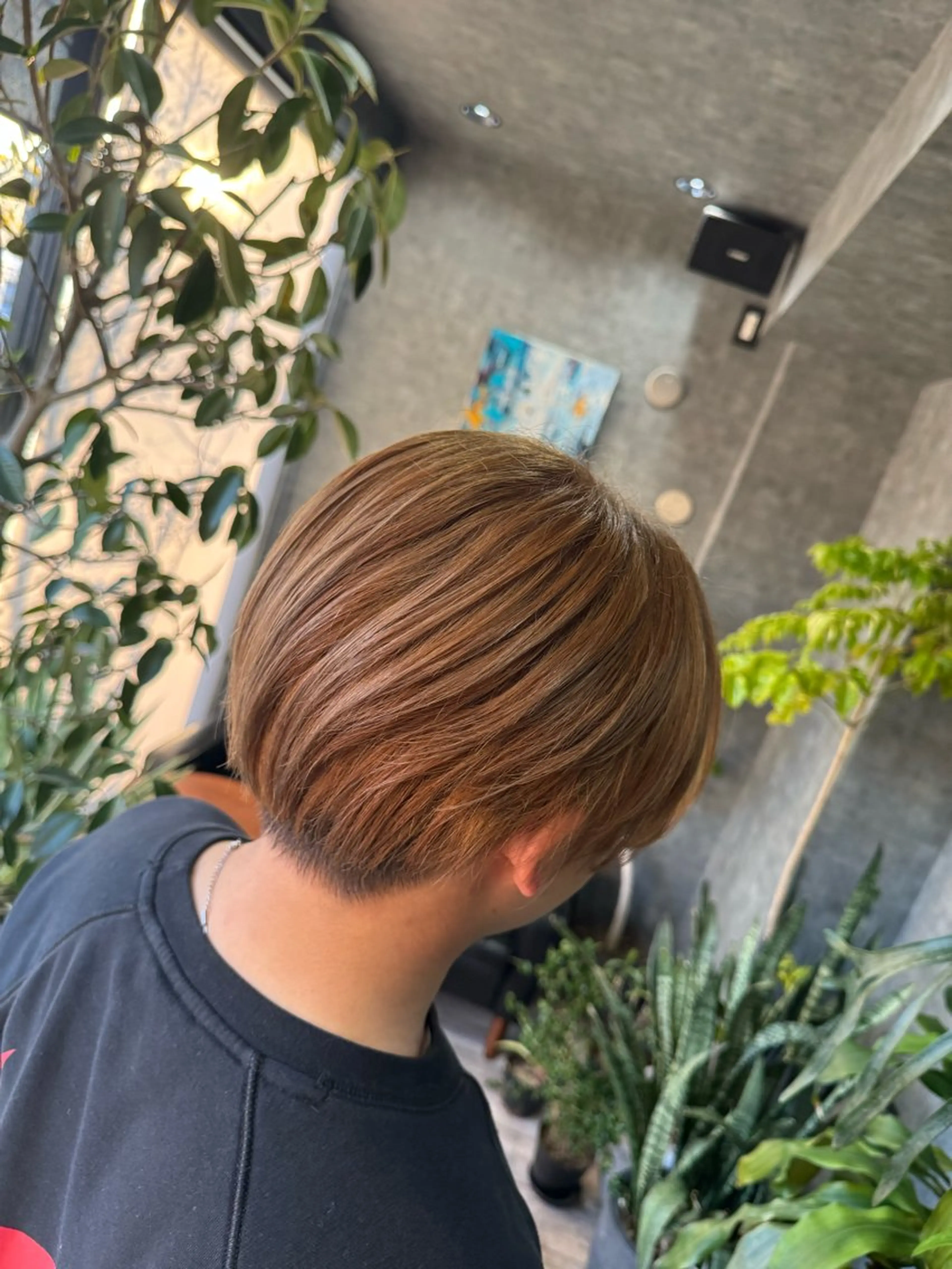 ショート カラー ベージュカラー glac 當田のヘアスタイル