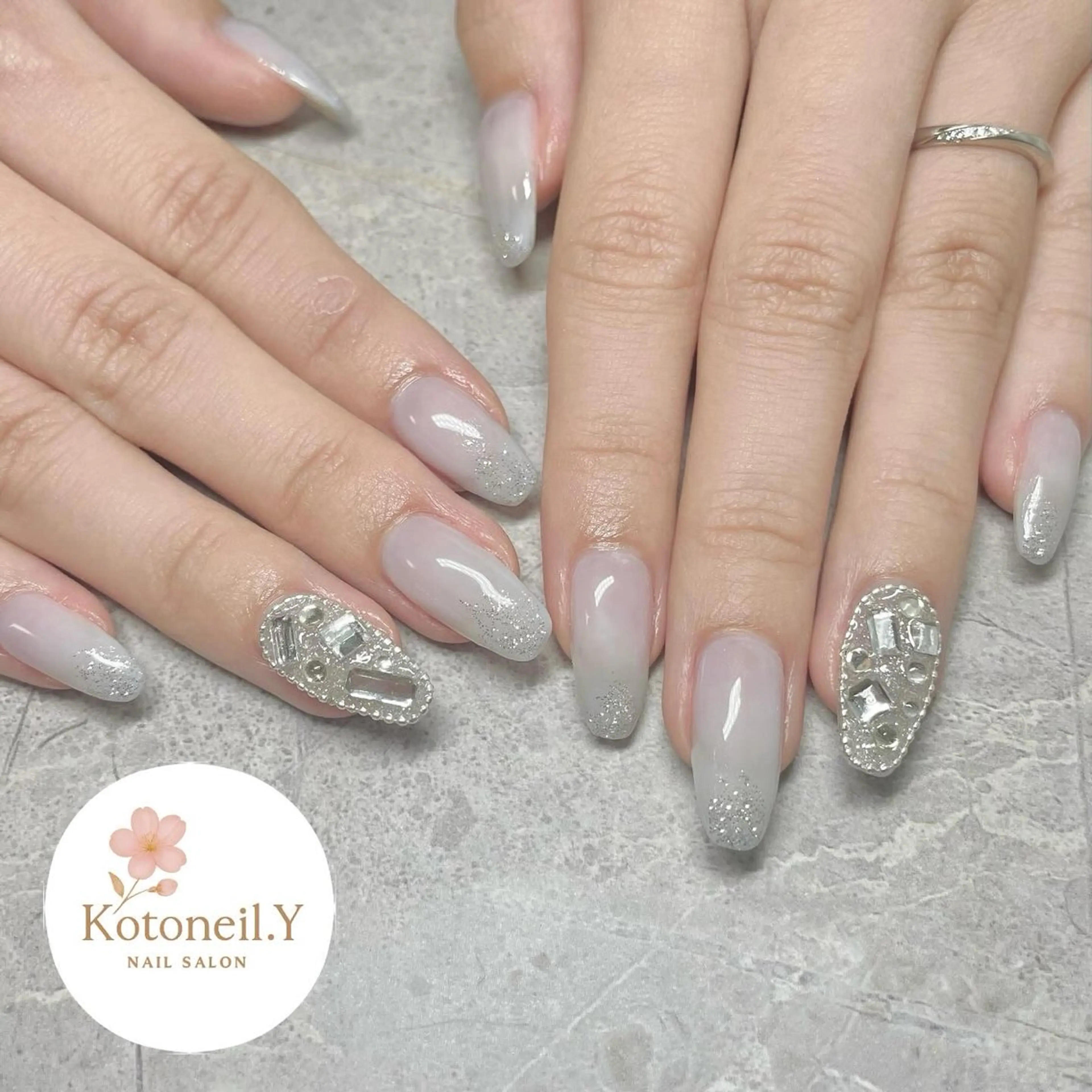 ネイル アートネイル キラキラネイル シンプルネイル Kotoneil.Y 琴音のネイルデザイン